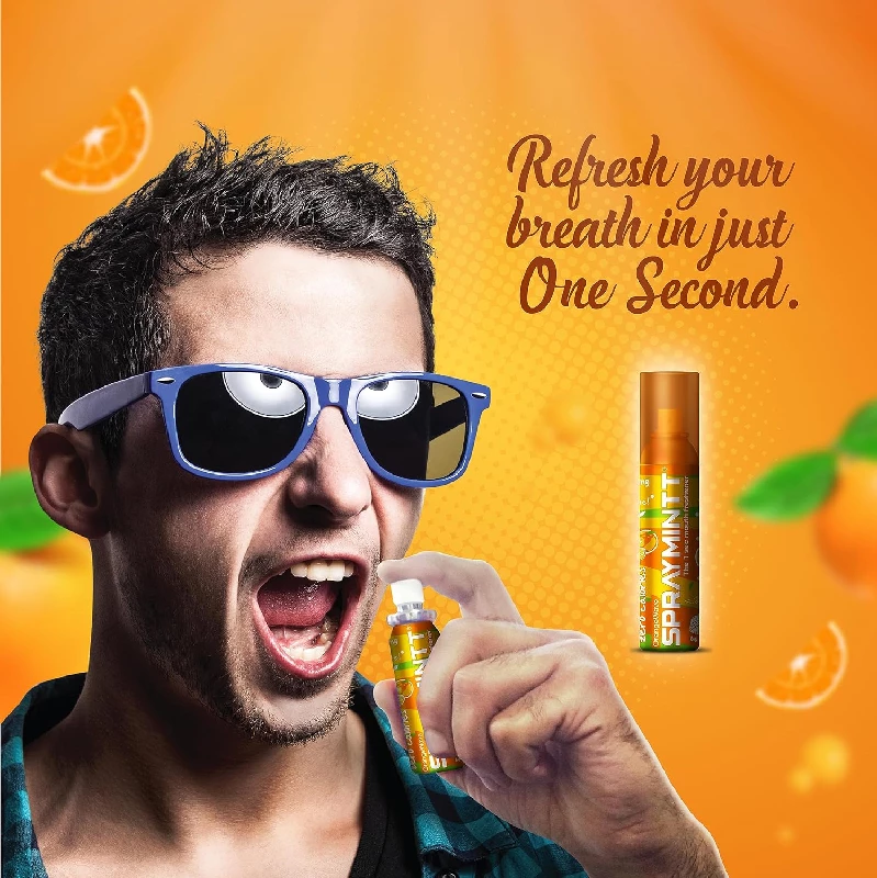 Spraymintt Mouth Freshener Icymint flavour & Orangewave flavour 15 g - Image 3