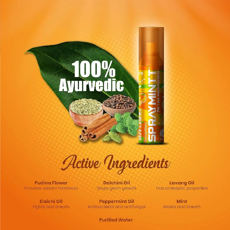 Spraymintt Mouth Freshener Icymint flavour & Orangewave flavour 15 g - Image 5