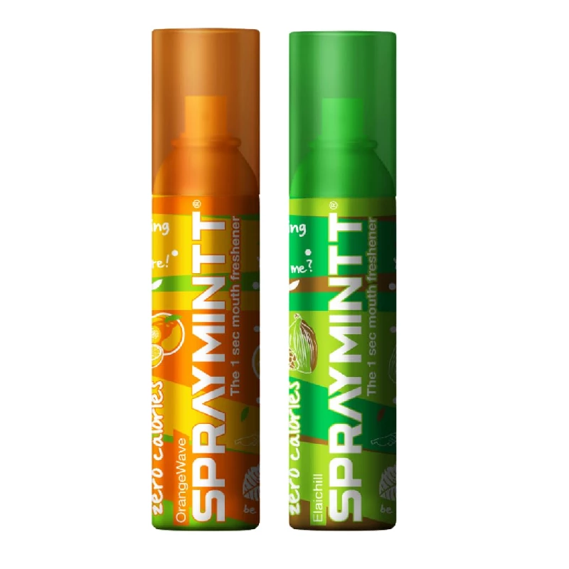 Spraymintt Mouth Freshener Orangewave flavour & Elaichi flavour 15 g Spraymintt Mouth Freshener Orangewave flavour & Elaichi flavour 15 g-Pack Size-Combo of 2