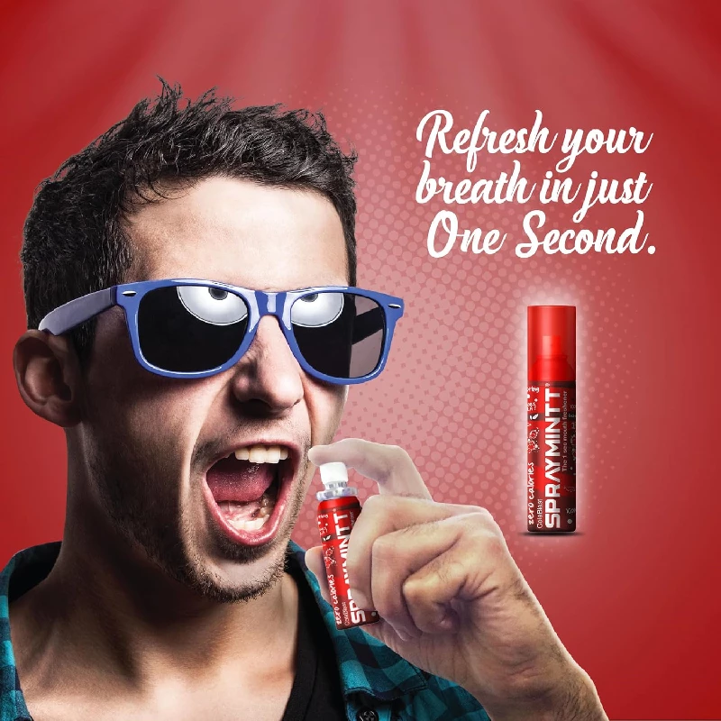 Spraymintt Mouth Freshener Saunfshiver flavour & Colablast flavour 15 g - Image 3