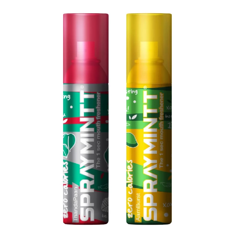 Spraymintt Mouth Freshener Thandapaan flavour & Aamburst flavour 15 g Spraymintt Mouth Freshener Thandapaan flavour & Aamburst flavour 15 g-Pack Size-Combo of 2