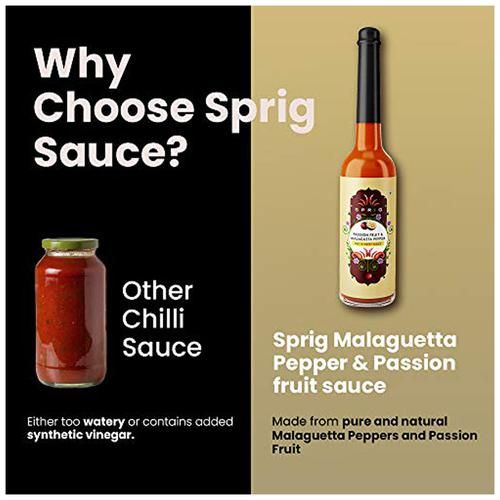 Sprig Passion Fruit & Malagueta Pepper Hot & Sweet Sauce -Condiment With Amazonian Flavors - Image 5
