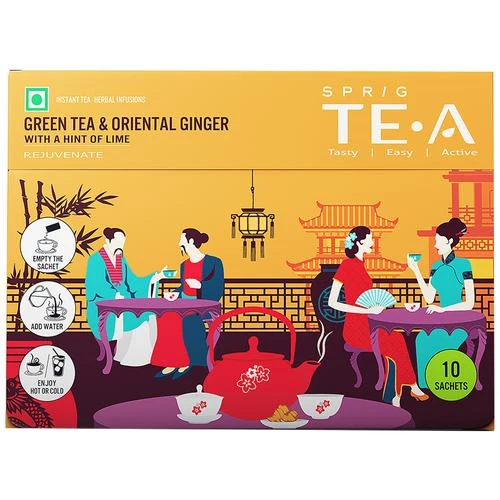 Sprig TE.A Green Tea & Oriental Ginger Sprig TE.A Green Tea & Oriental Ginger--7 g (10 Sachets x 0.7 g each)
