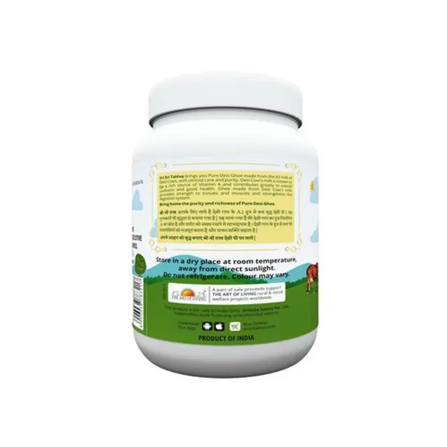Sri Sri Tattva A2 Ghee - made from the milk of Indian Indigenous (Desi) Cows - Image 2