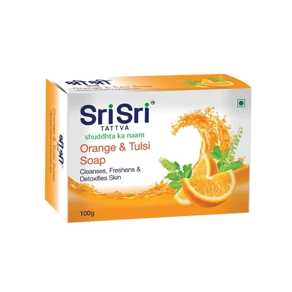 SRI SRI Tattva Orange & Tulsi Soap