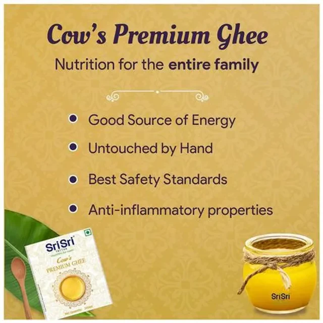 Sri Sri Tattva Premium Cow Ghee - For Better Digestion and Immunity - Image 8