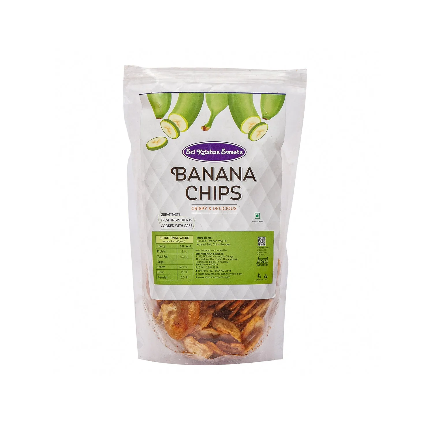 Sri Krishna Sweets Banana Chips - Image 1