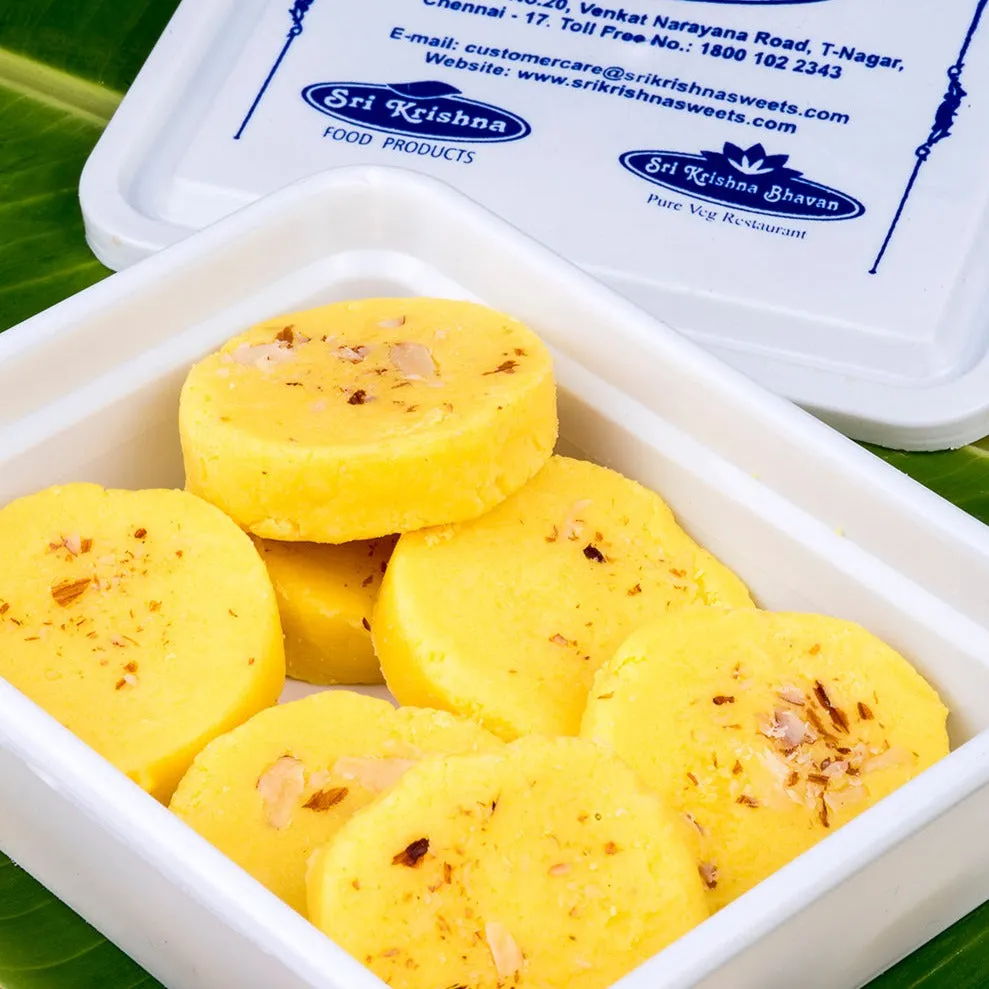 Sri Krishna Sweets Kesar Peda - Image 2