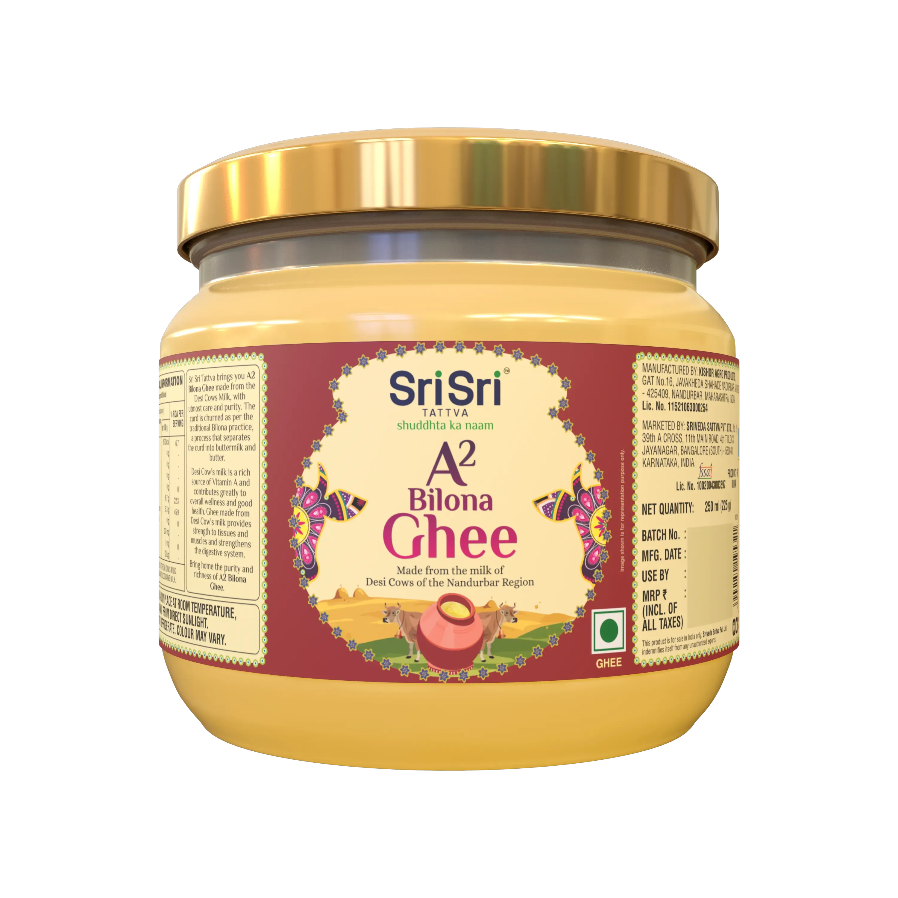 Sri Sri Tattva A2 Bilona Ghee