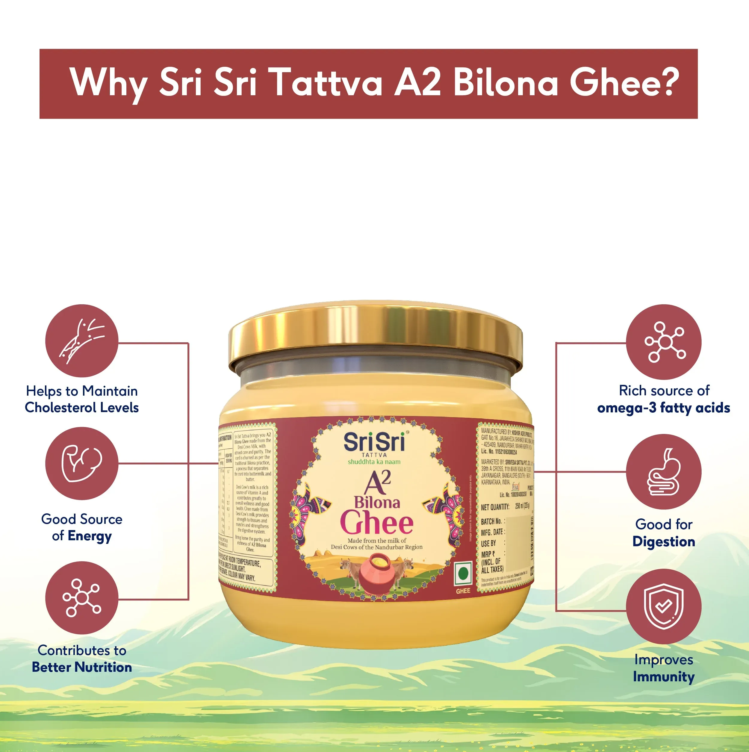 Sri Sri Tattva A2 Bilona Ghee - Image 4