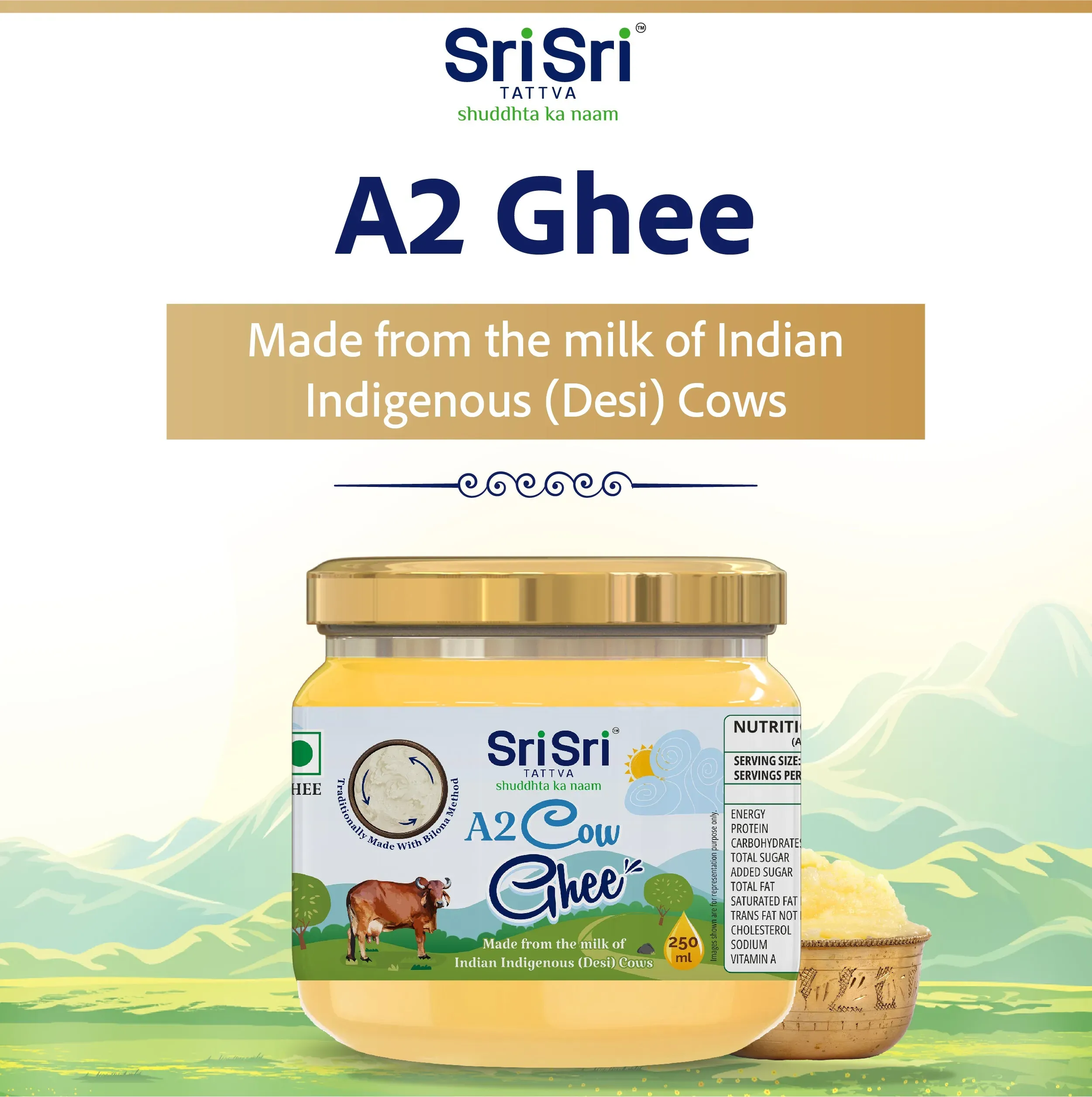 Sri Sri Tattva A2 Cow Ghee - Image 2