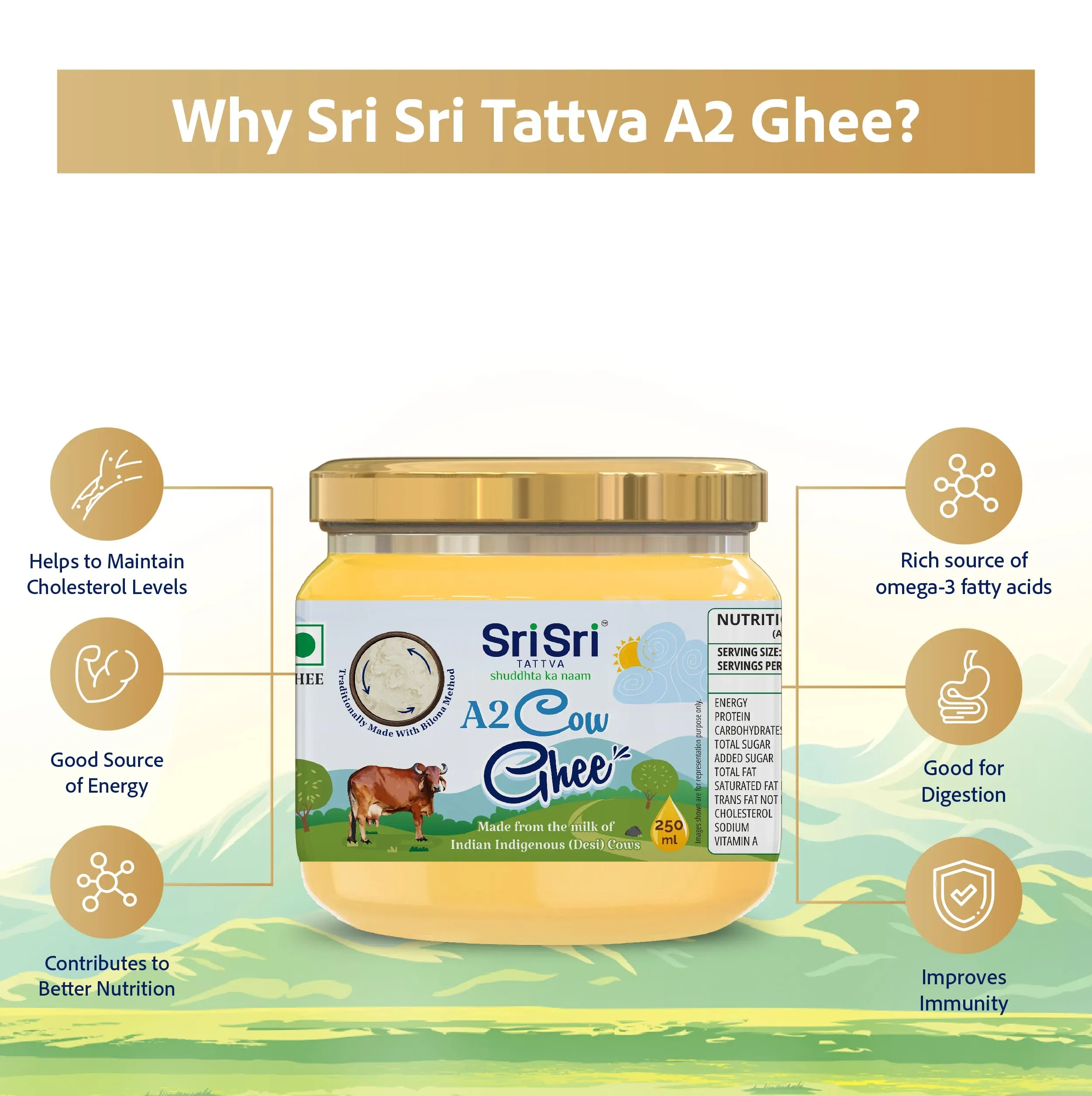Sri Sri Tattva A2 Cow Ghee - Image 4