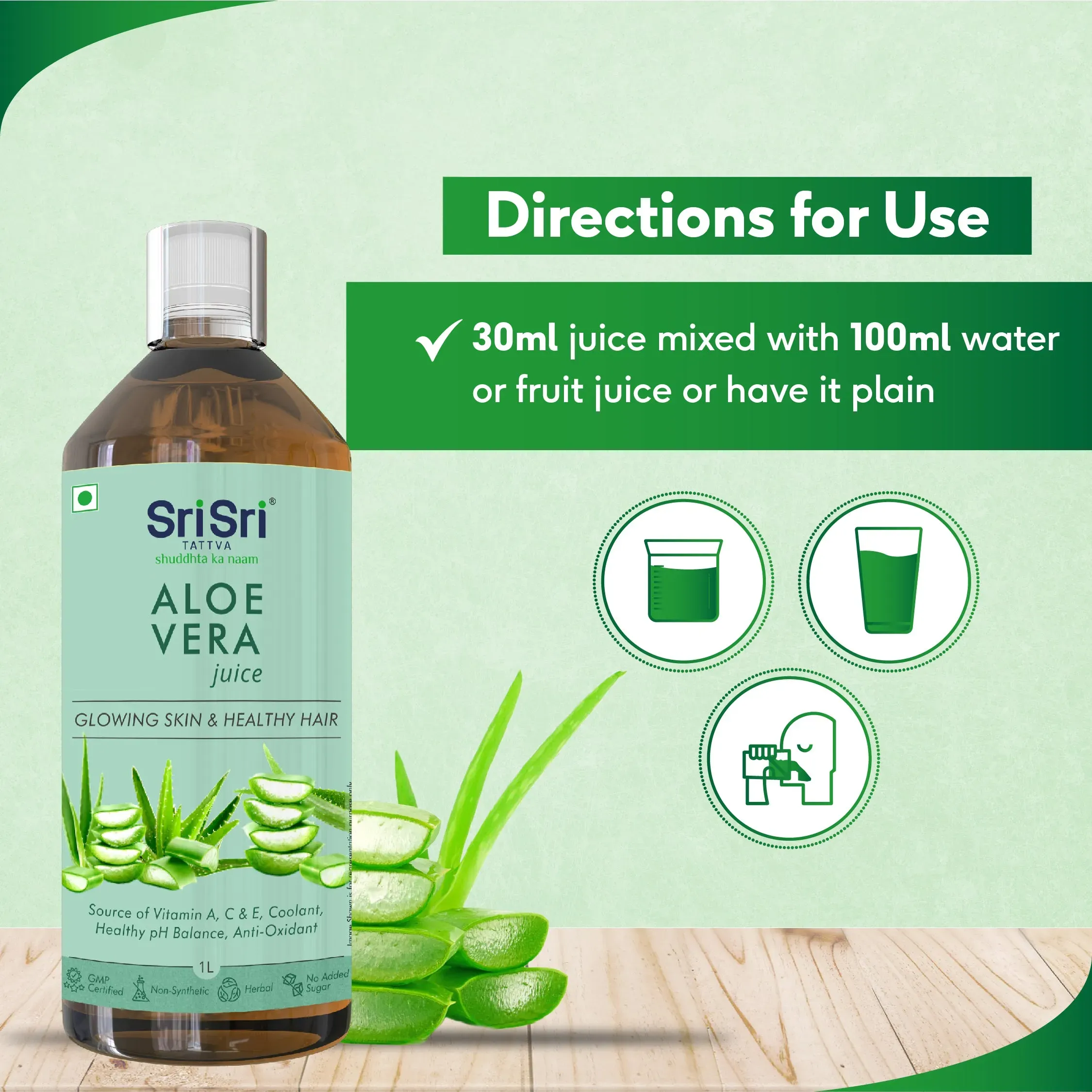Sri Sri Tattva Aloe Vera Juice - Image 4