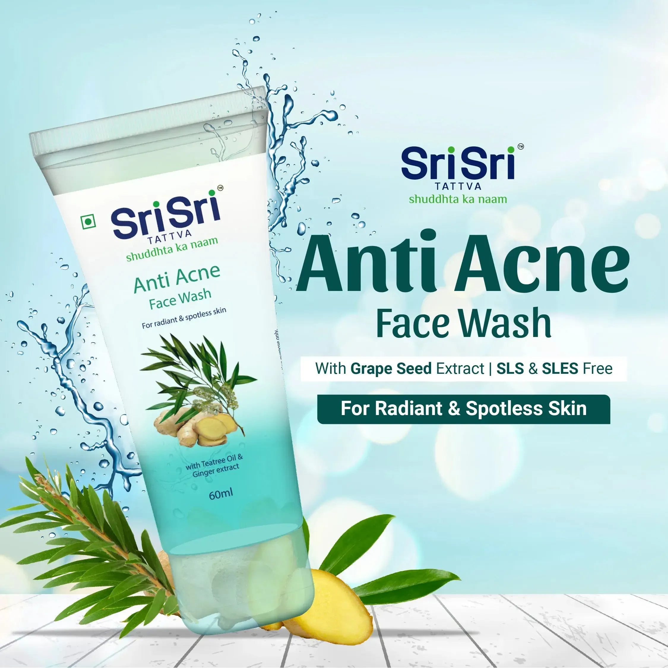 Sri Sri Tattva Anti Acne Face Wash - Image 2