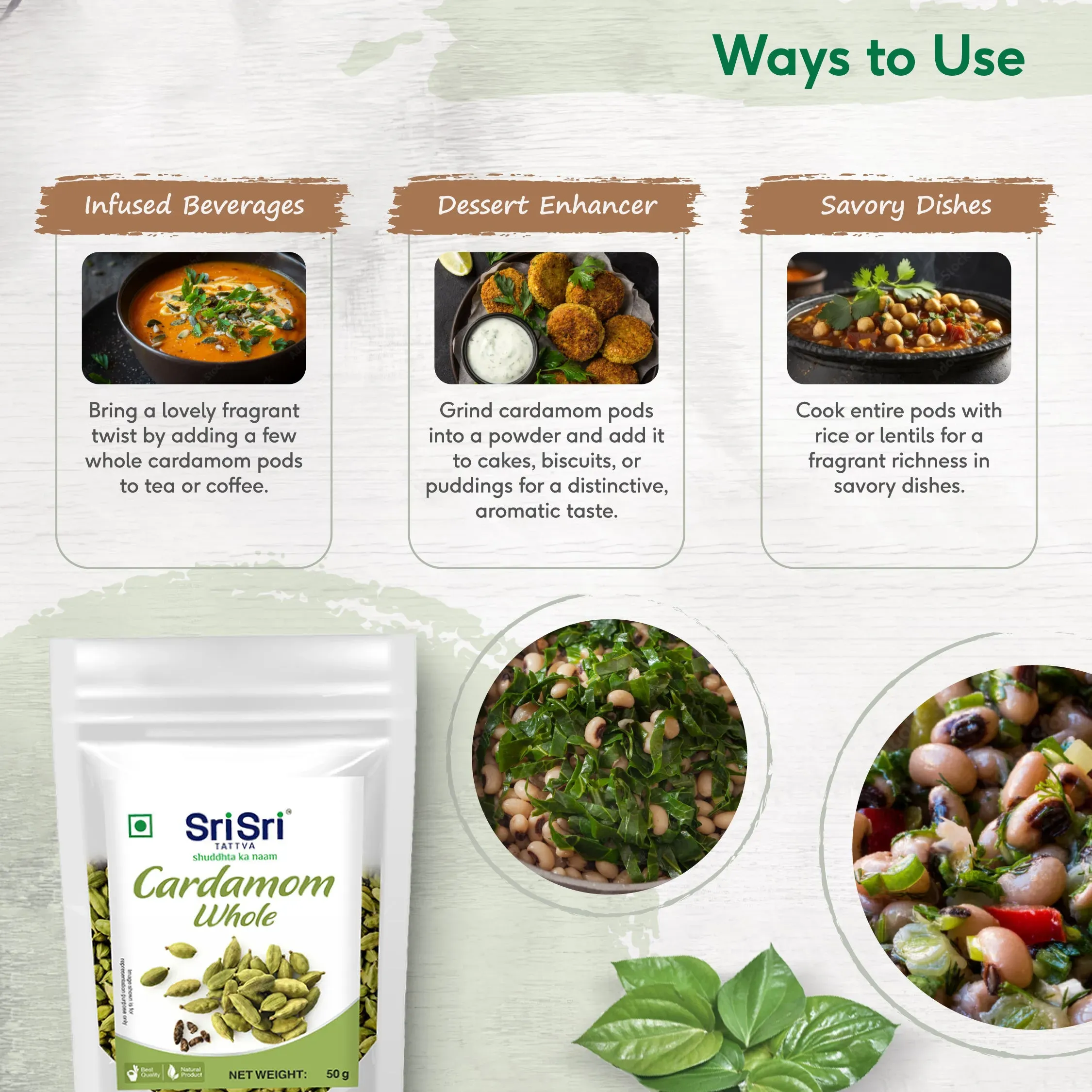Sri Sri Tattva Cardamom Whole - Image 4