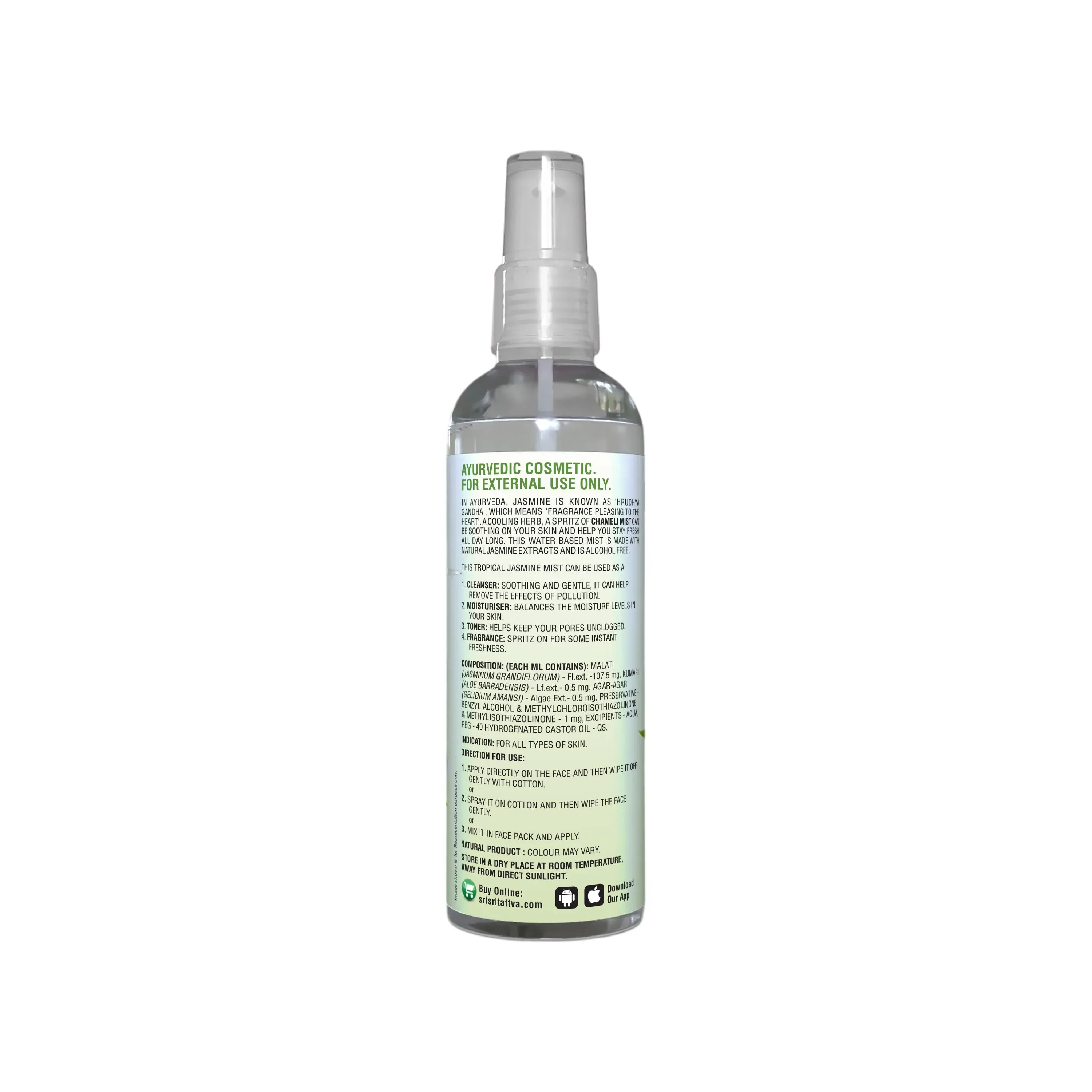 Sri Sri Tattva Chameli Jasmine Mist Spray - Image 2