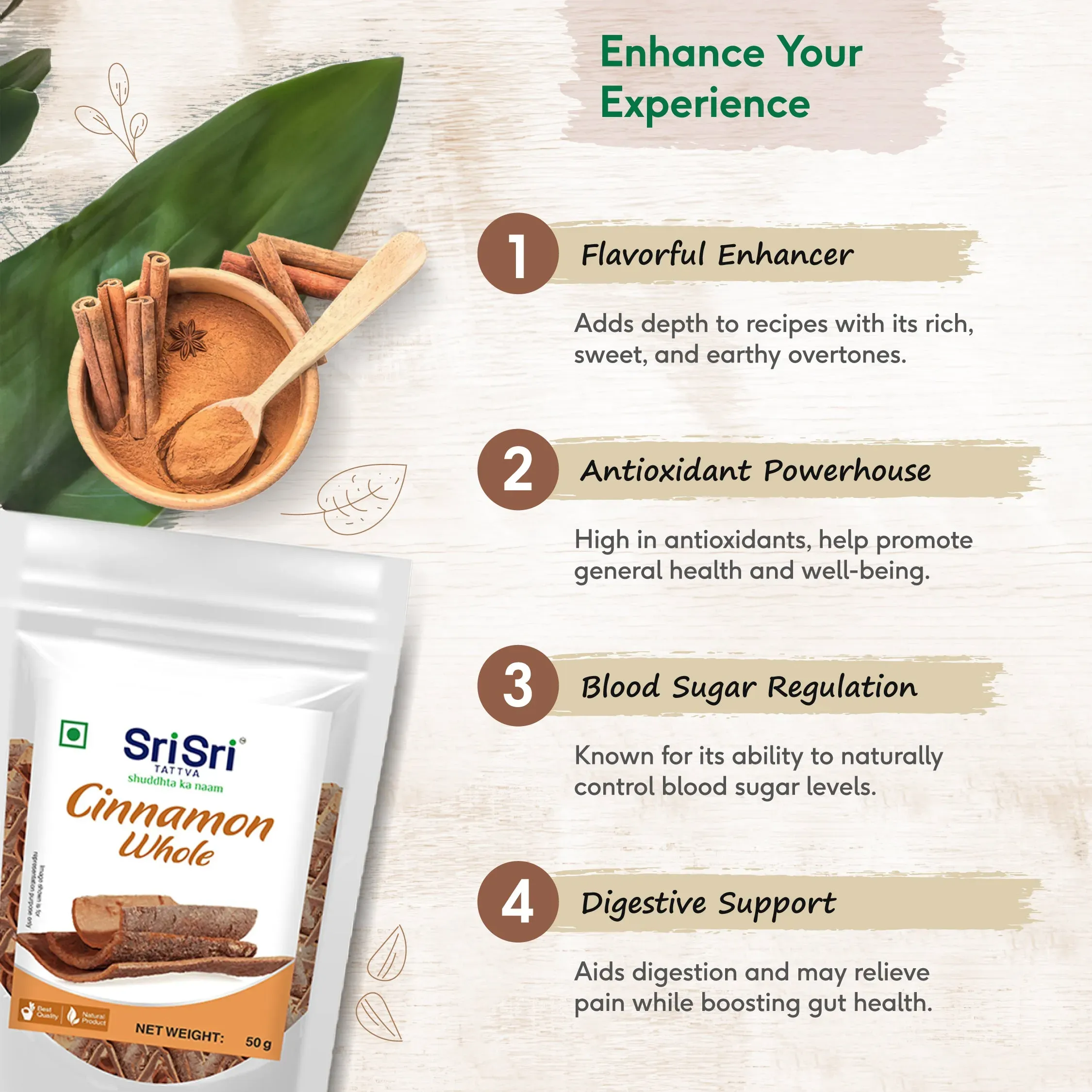 Sri Sri Tattva Cinnamon Whole - Image 3