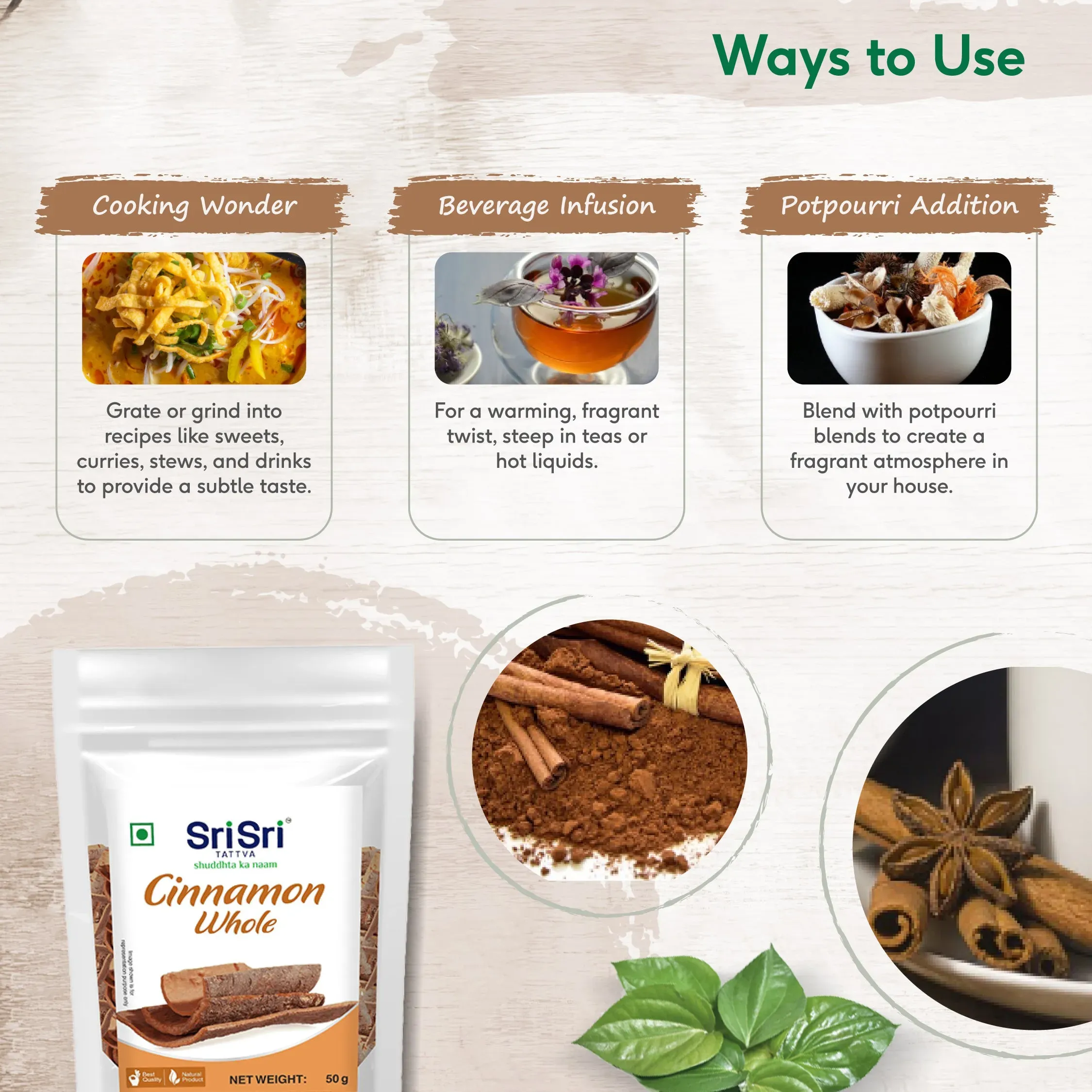 Sri Sri Tattva Cinnamon Whole - Image 4