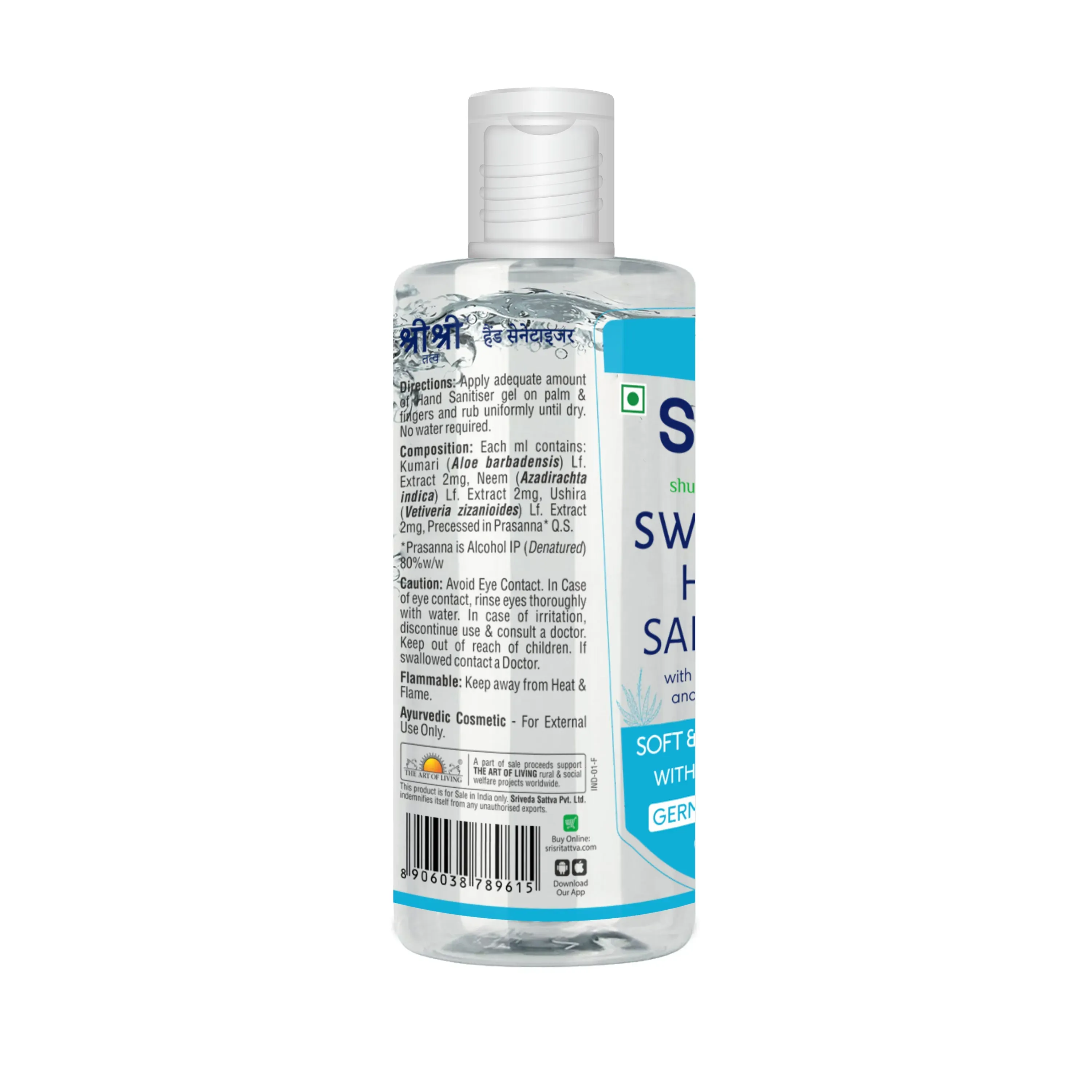 Sri Sri Tattva Cologne Splash Hand Sanitiser - Image 2
