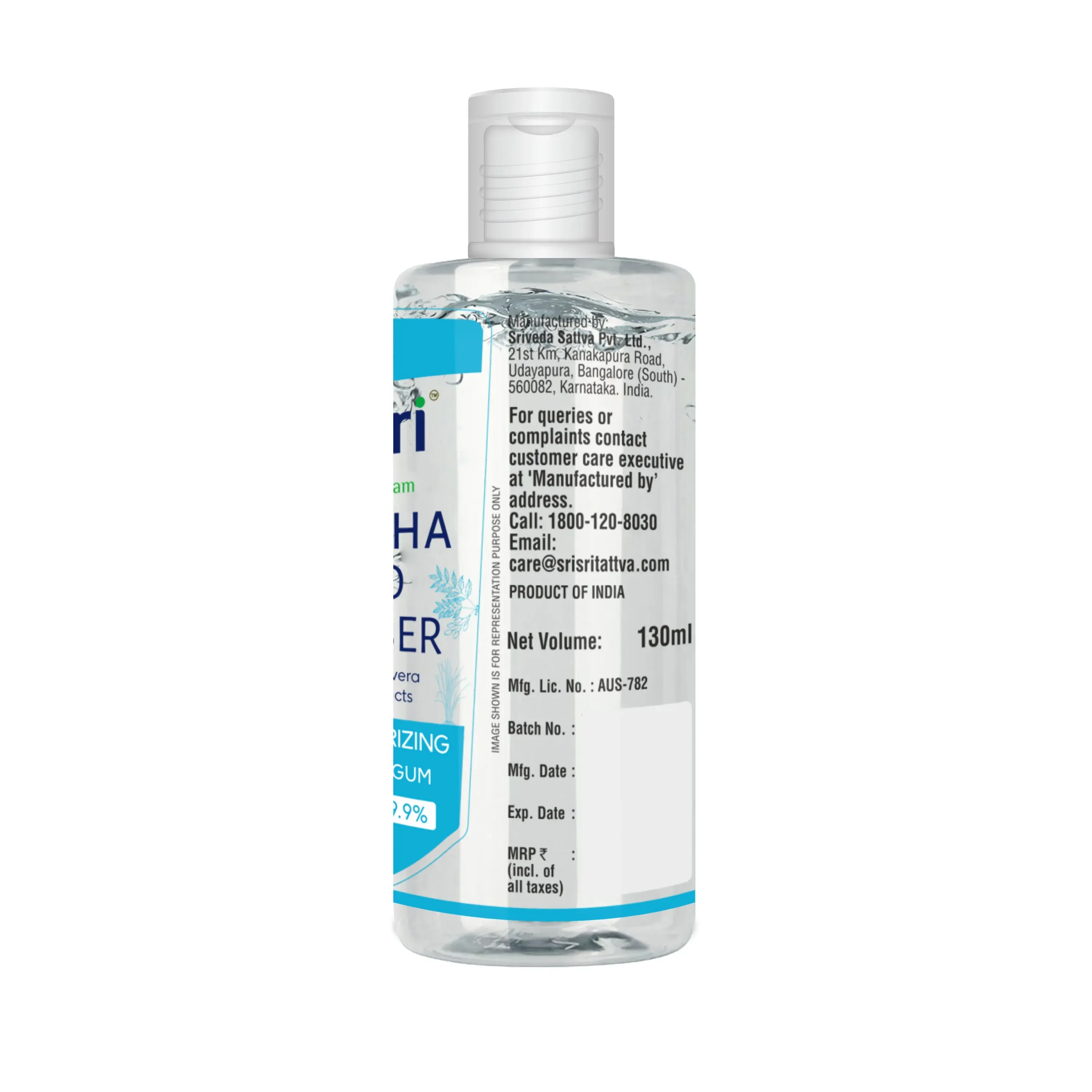 Sri Sri Tattva Cologne Splash Hand Sanitiser - Image 3