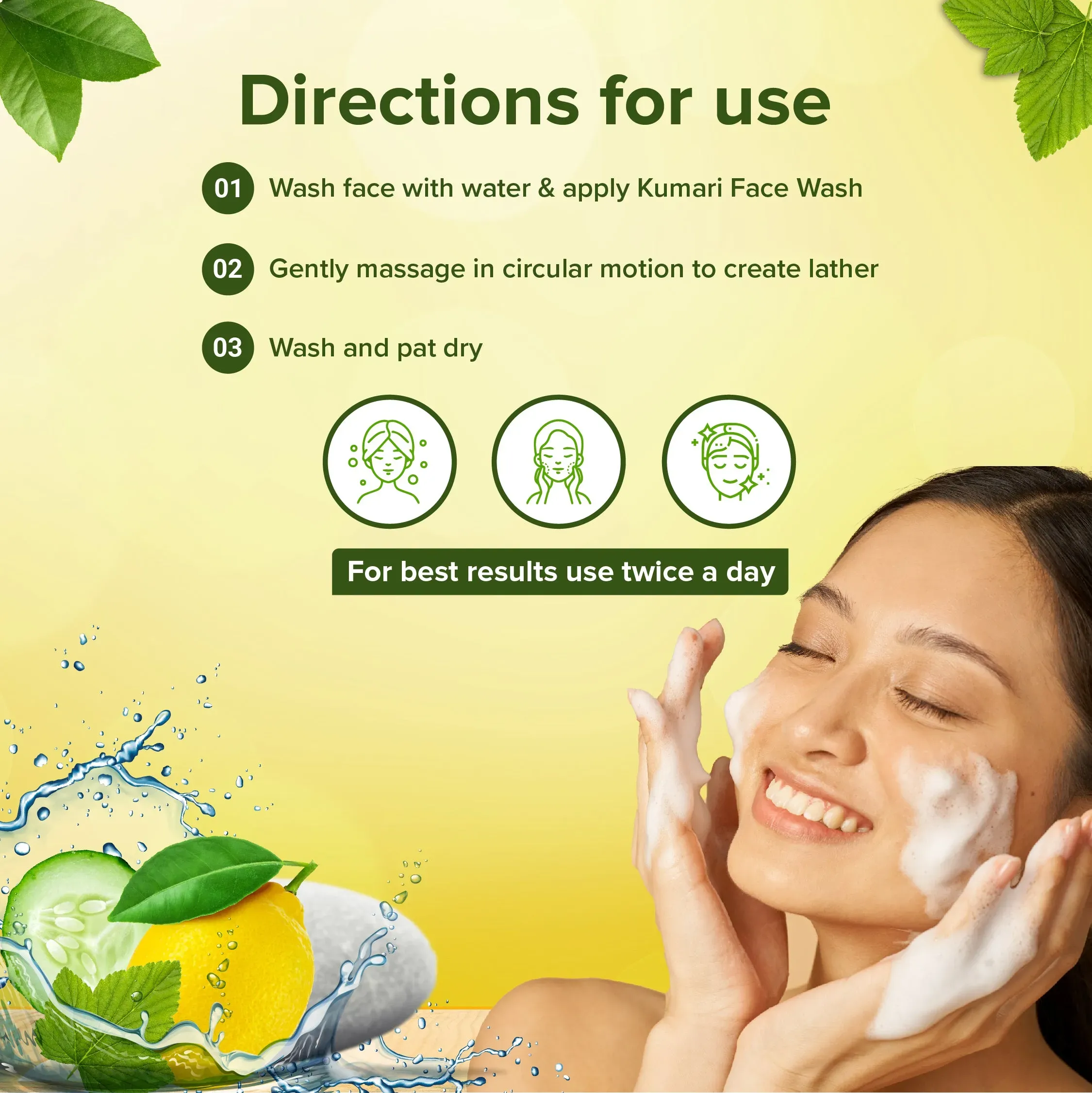 Sri Sri Tattva Cucumber & Lemon Face Wash - Image 6