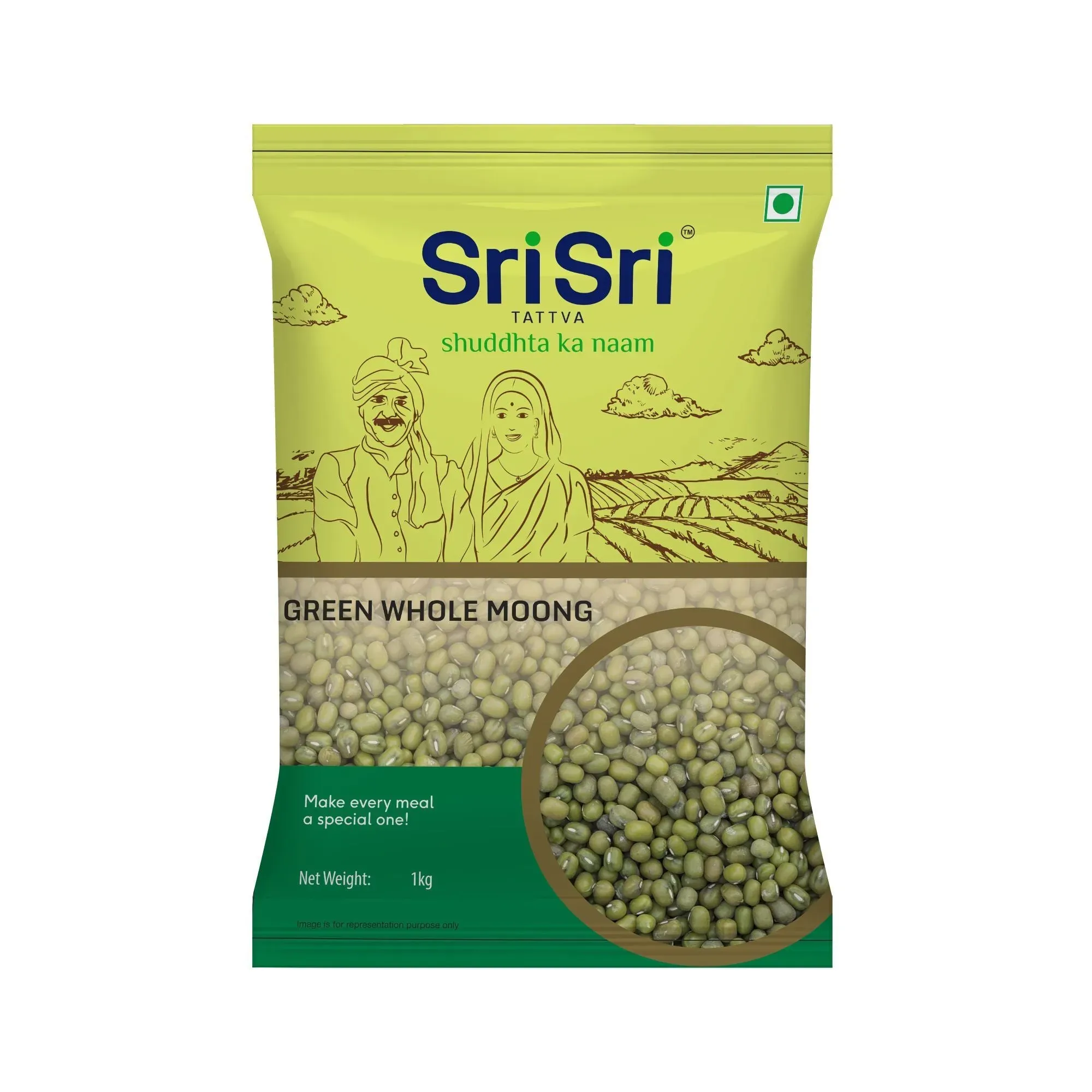 SRI SRI Tattva Green Whole Moong