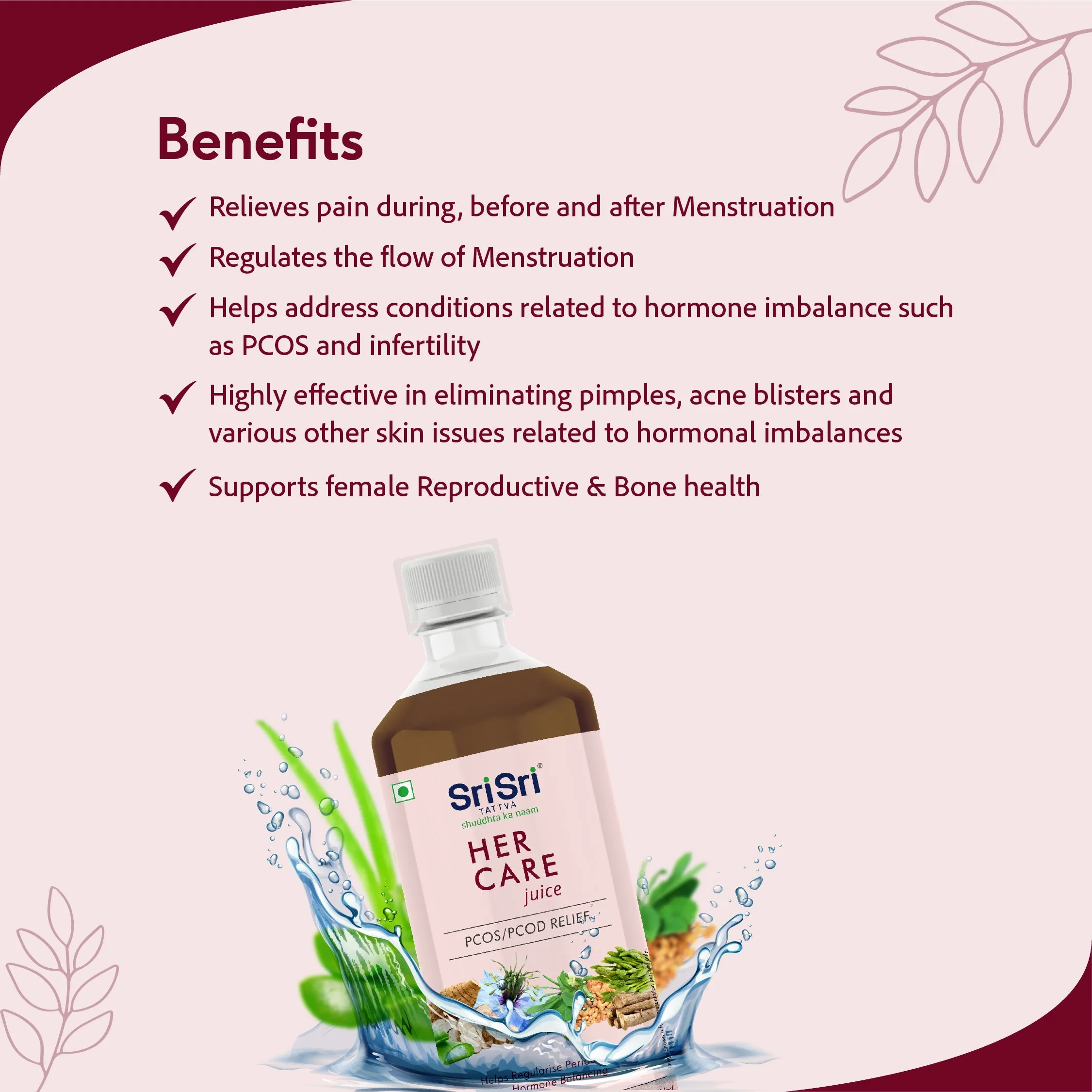 Sri Sri Tattva Her Care Juice - Image 3