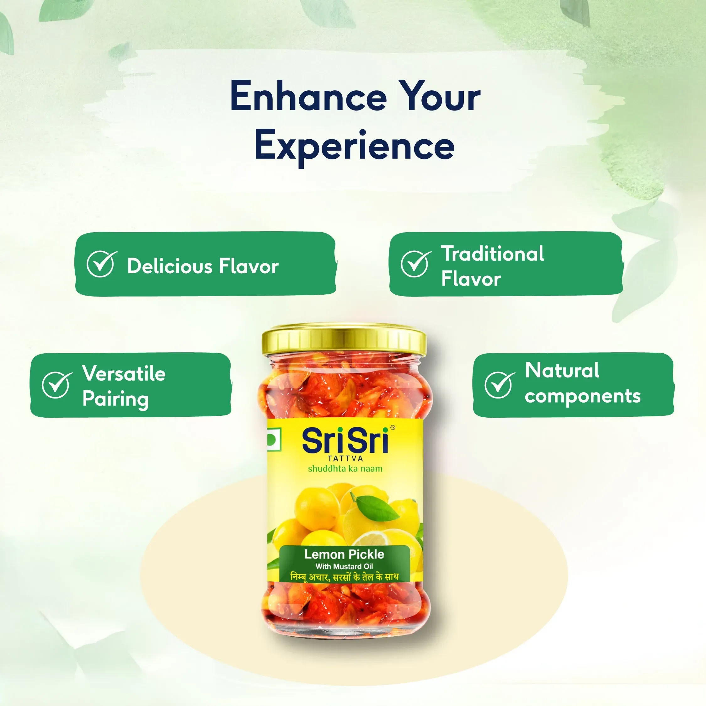 Sri Sri Tattva Lemon Pickle - Mustard Oil - Image 4