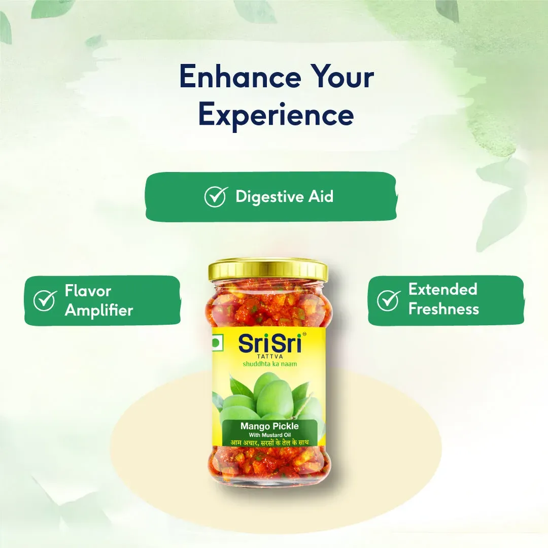 Sri Sri Tattva Mango Pickle - Mustard Oil - Image 3