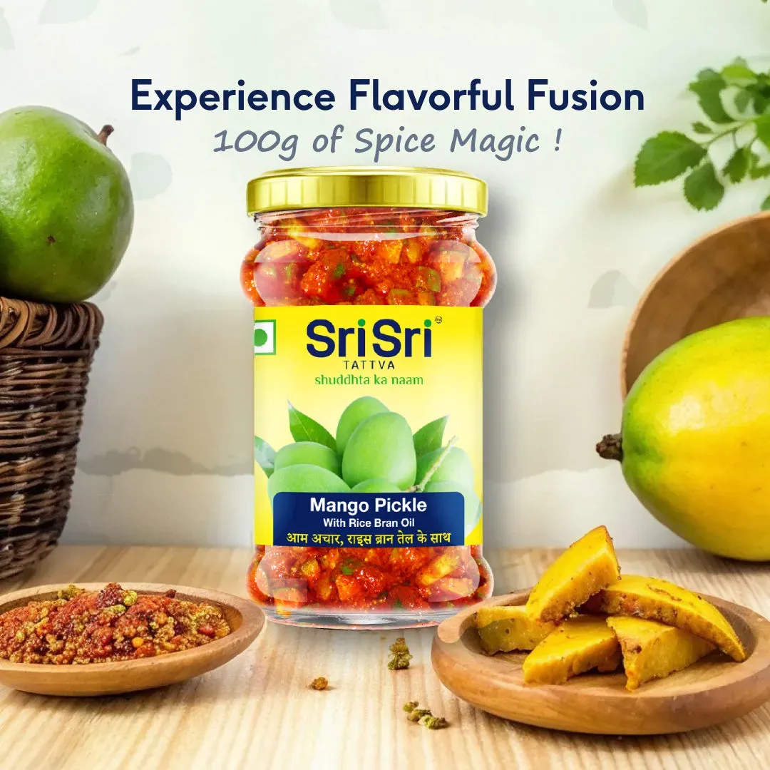 Sri Sri Tattva Mango Pickle - Rice Bran Oil - Image 2