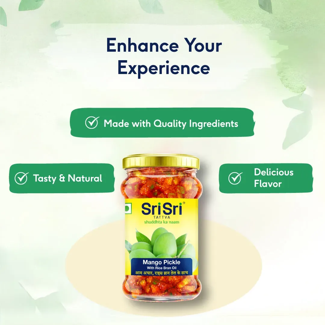 Sri Sri Tattva Mango Pickle - Rice Bran Oil - Image 4