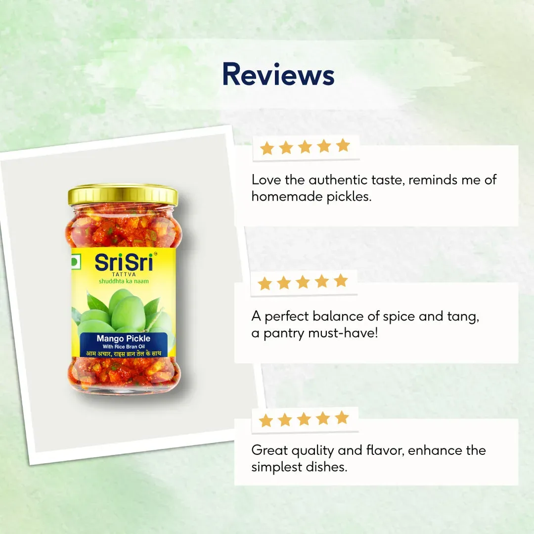 Sri Sri Tattva Mango Pickle - Rice Bran Oil - Image 5