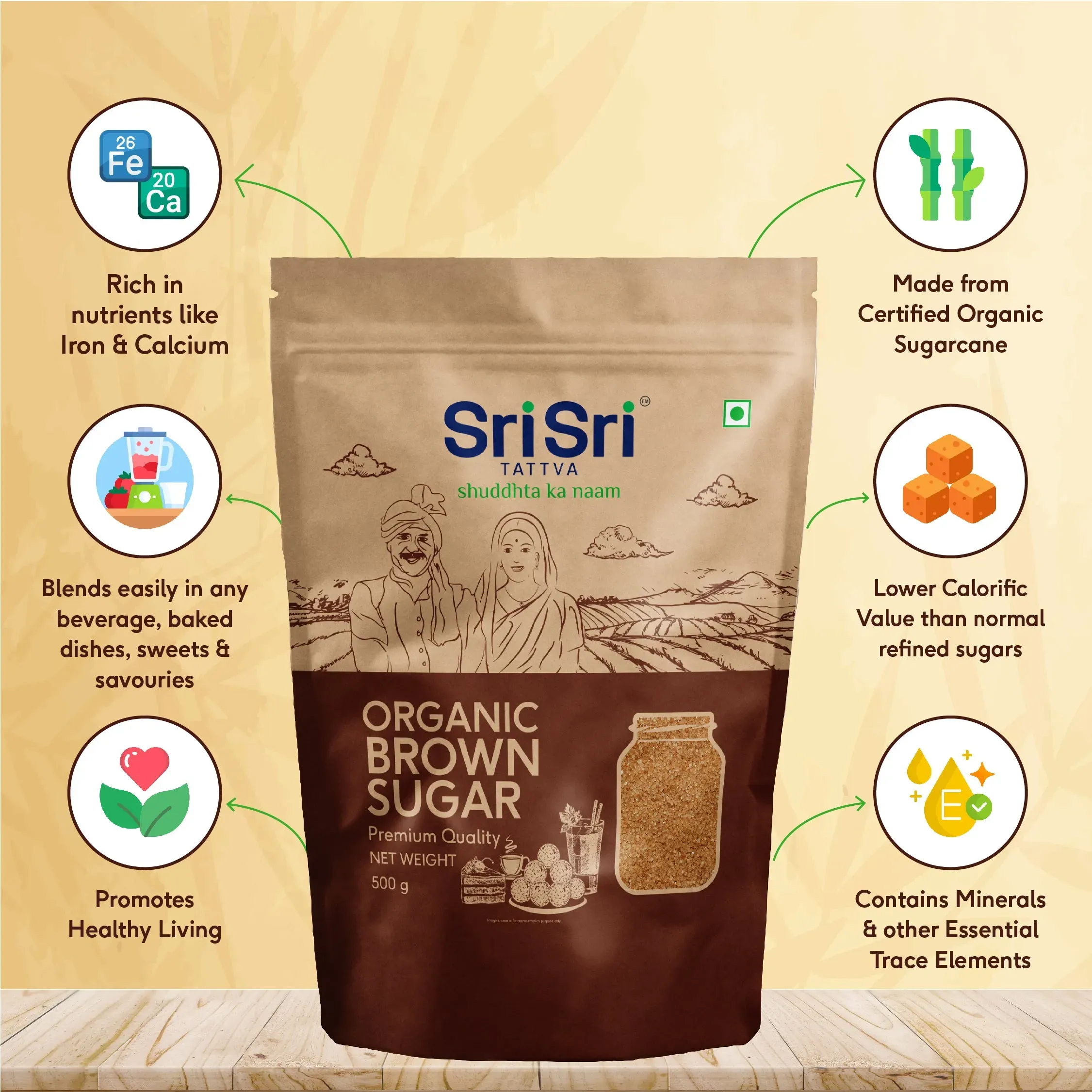 Sri Sri Tattva Organic Brown Sugar - Image 5