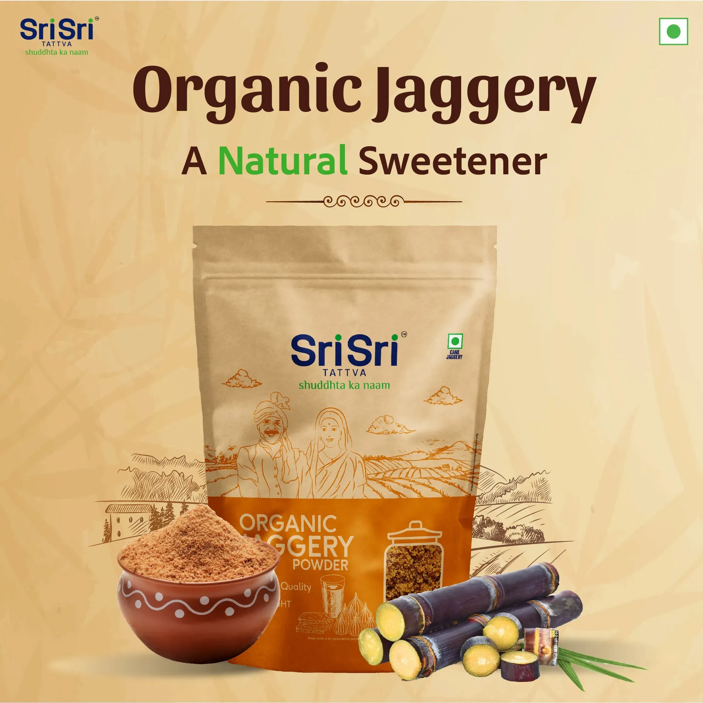 Sri Sri Tattva Organic Jaggery - Image 2