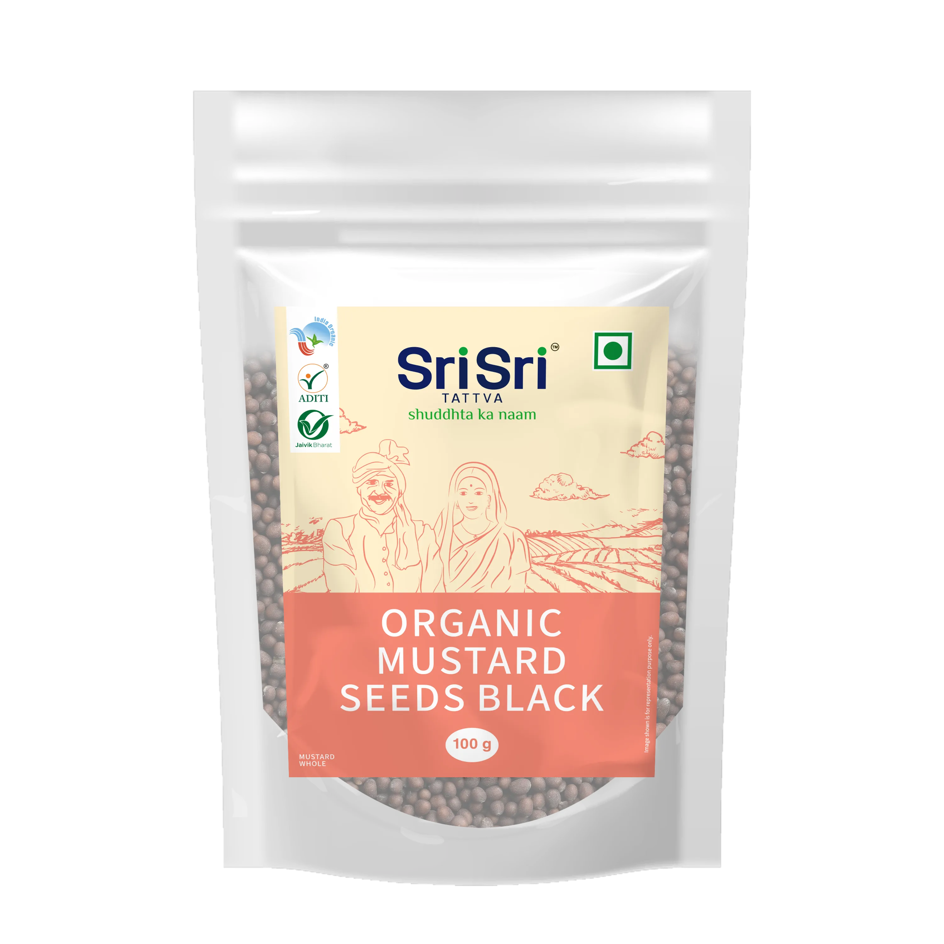 SRI SRI Tattva Organic Mustard Seeds Black (rai)