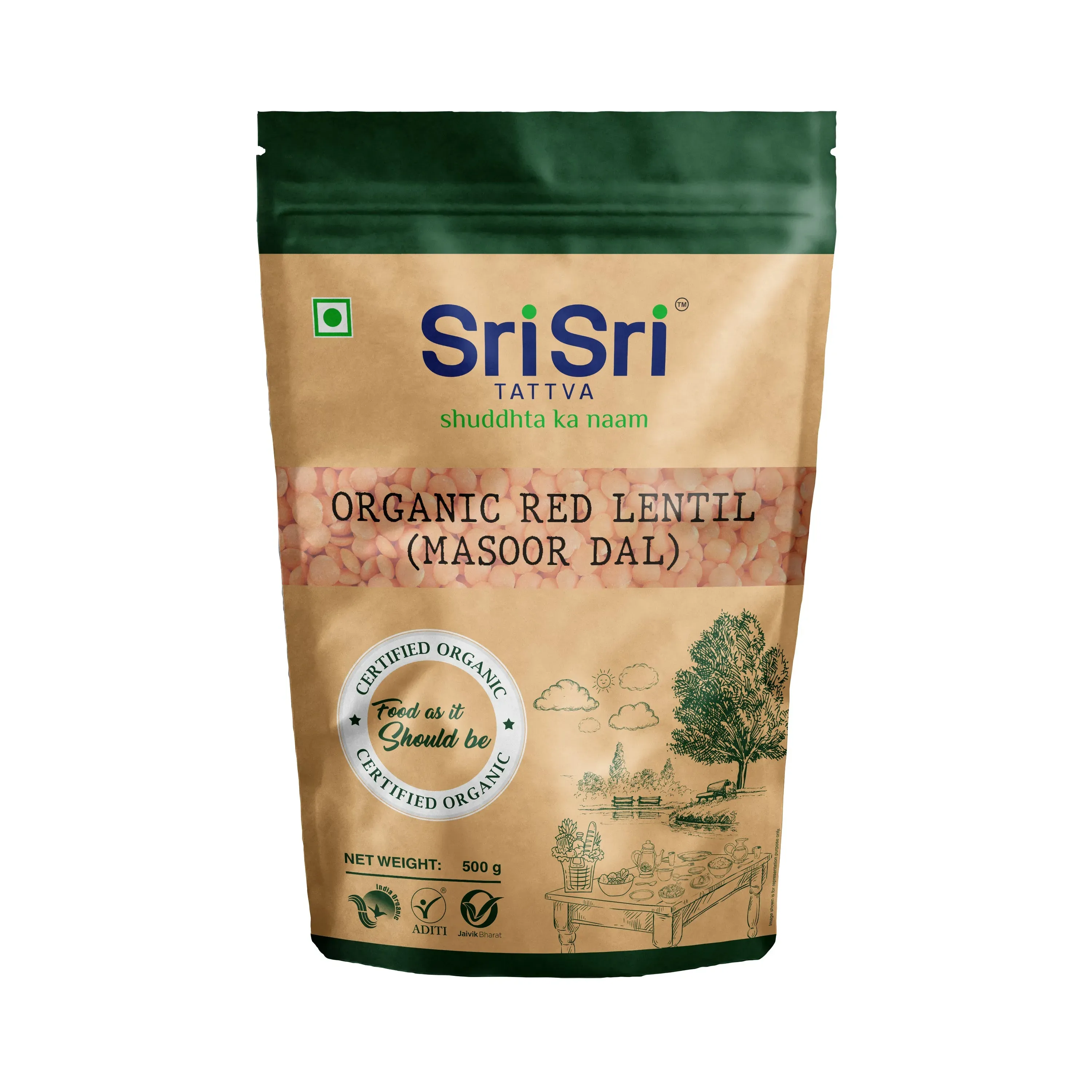 SRI SRI Tattva Organic Red Lentil