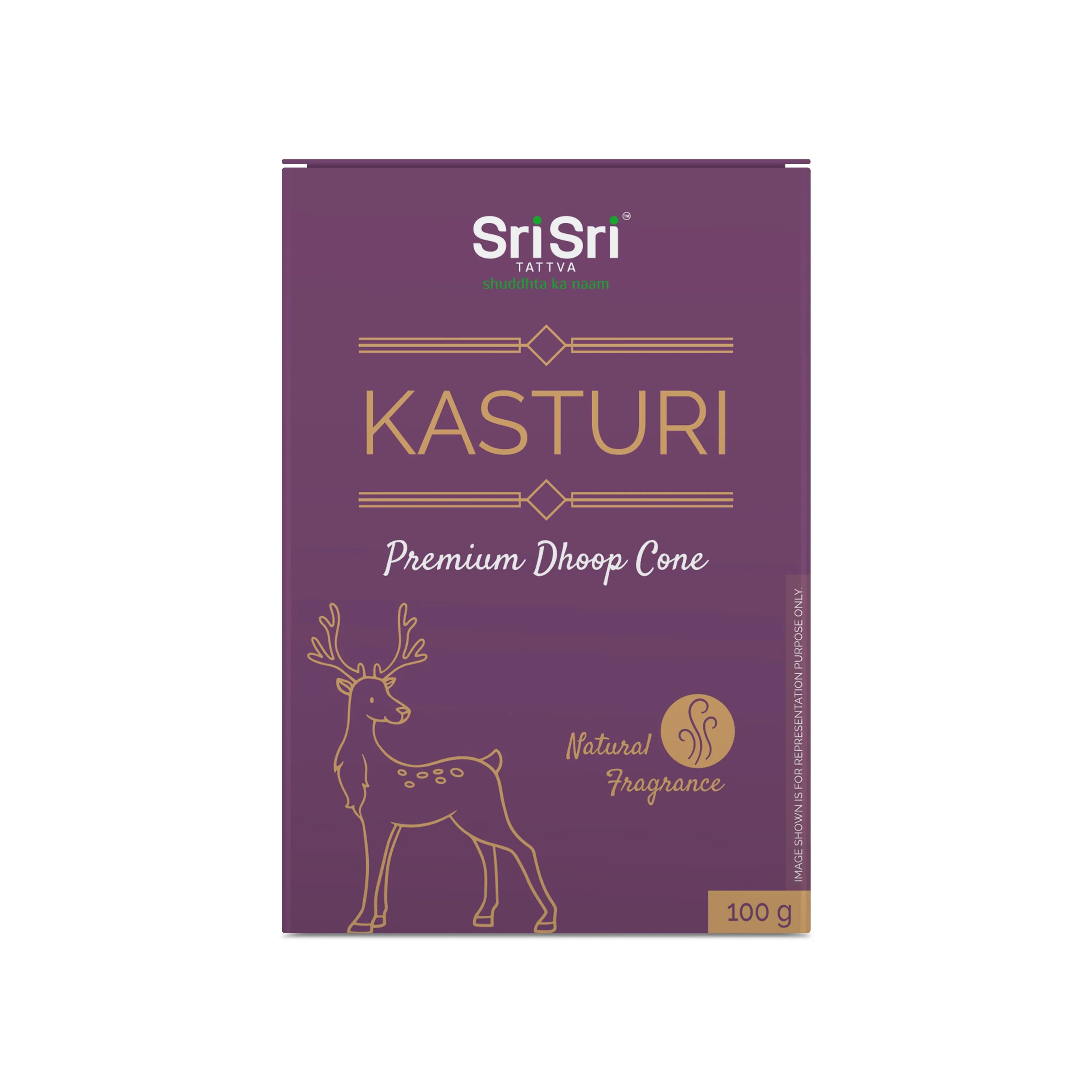 SRI SRI Tattva Premium Kasturi Dhoop Cone