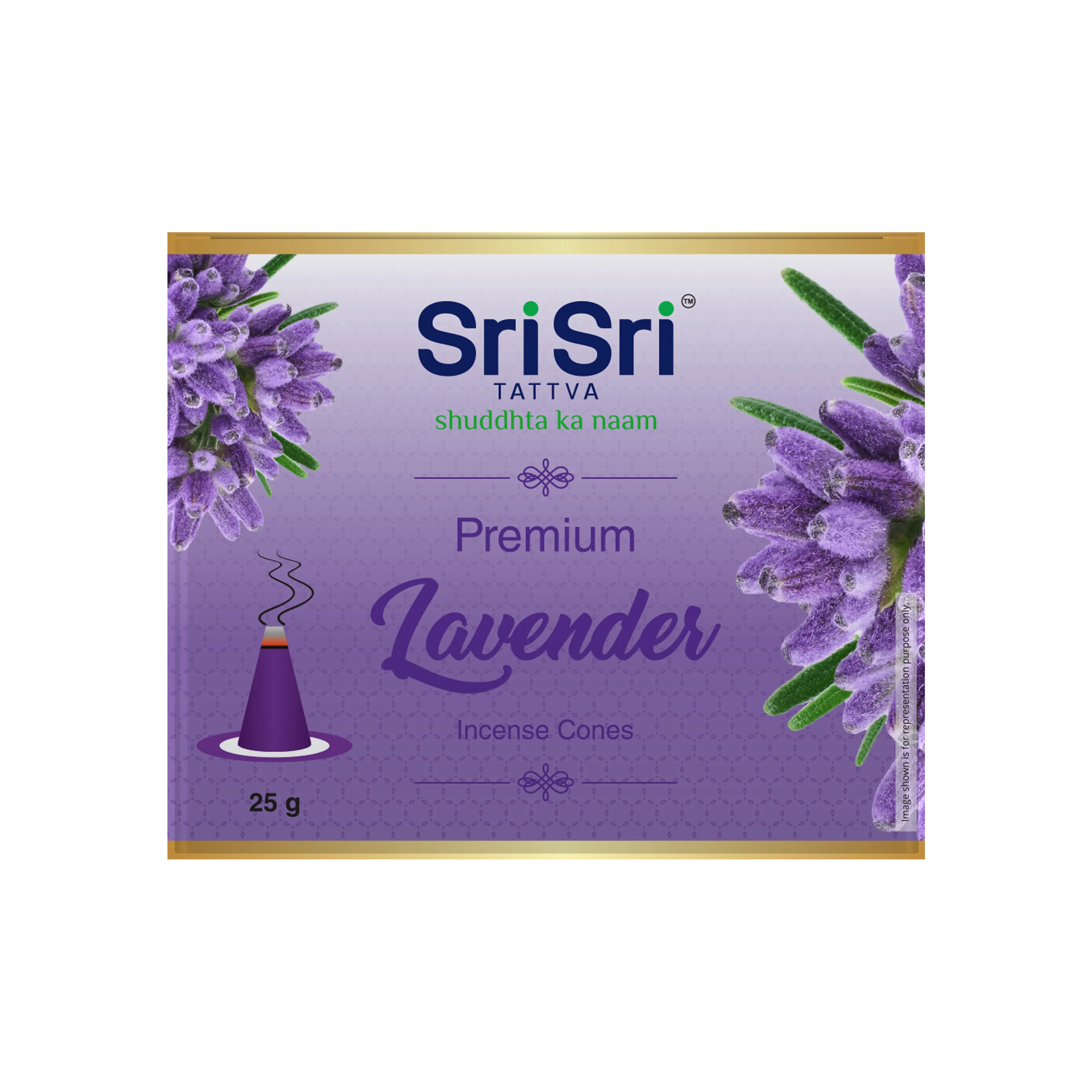 SRI SRI Tattva Premium Lavendar Incense Cones