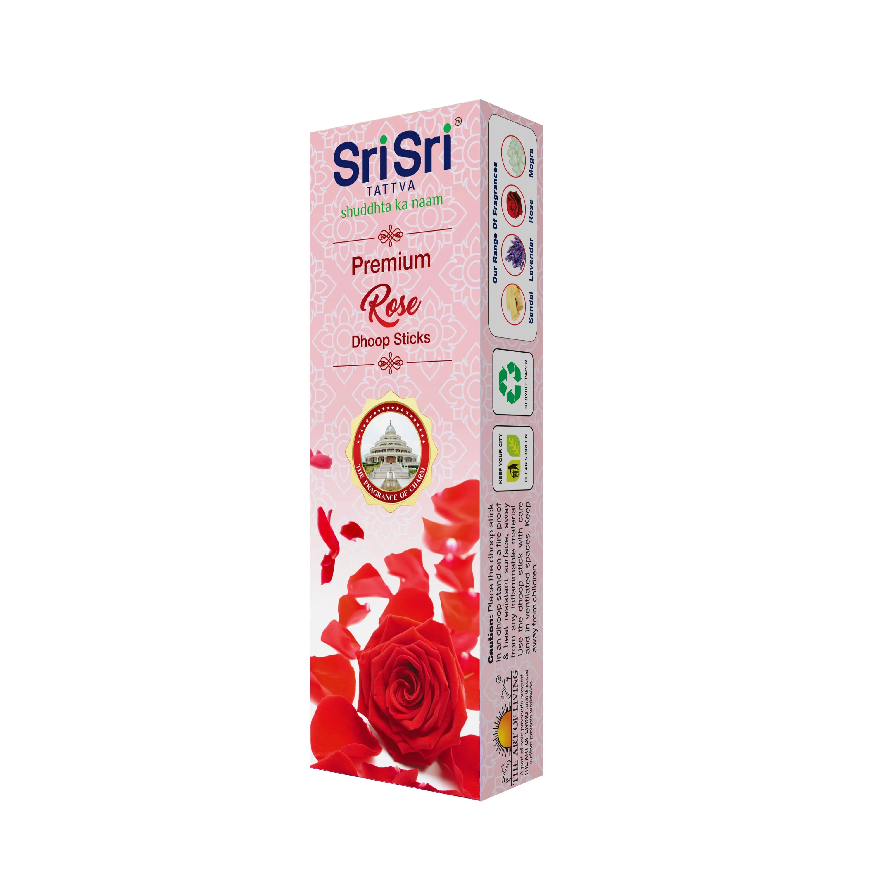 Sri Sri Tattva Premium Rose Dhoop Sticks - Image 3