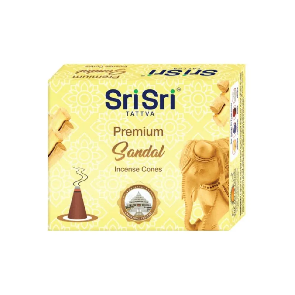 SRI SRI Tattva Premium Sandal Incense Cones