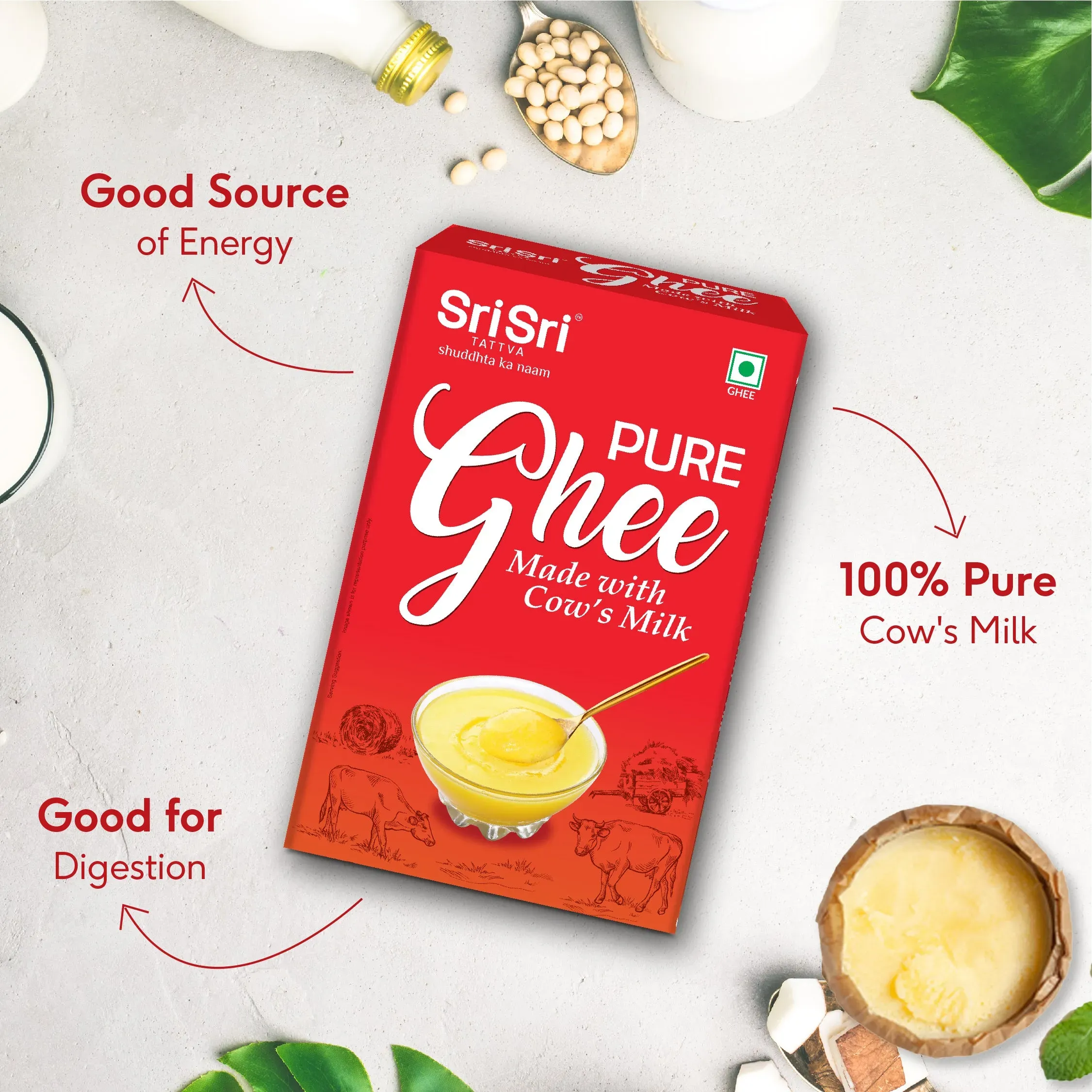 Sri Sri Tattva Pure Ghee Made with Cow's Milk