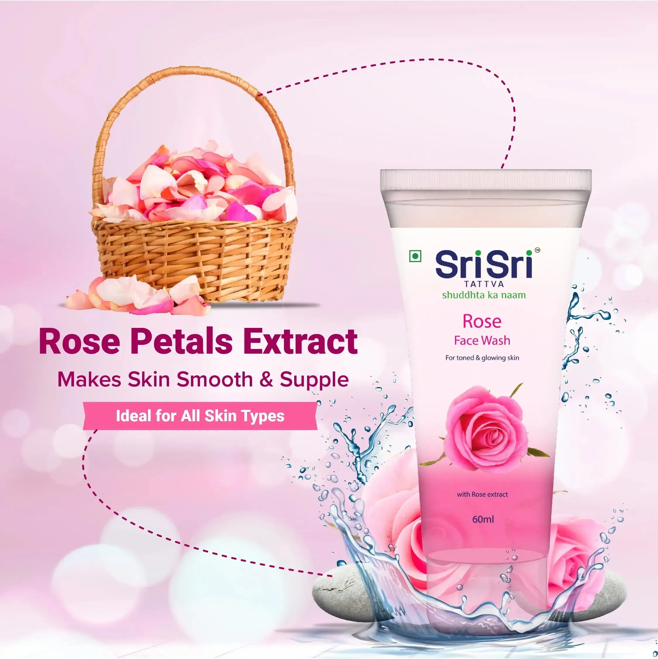 Sri Sri Tattva Rose Face Wash - Image 3