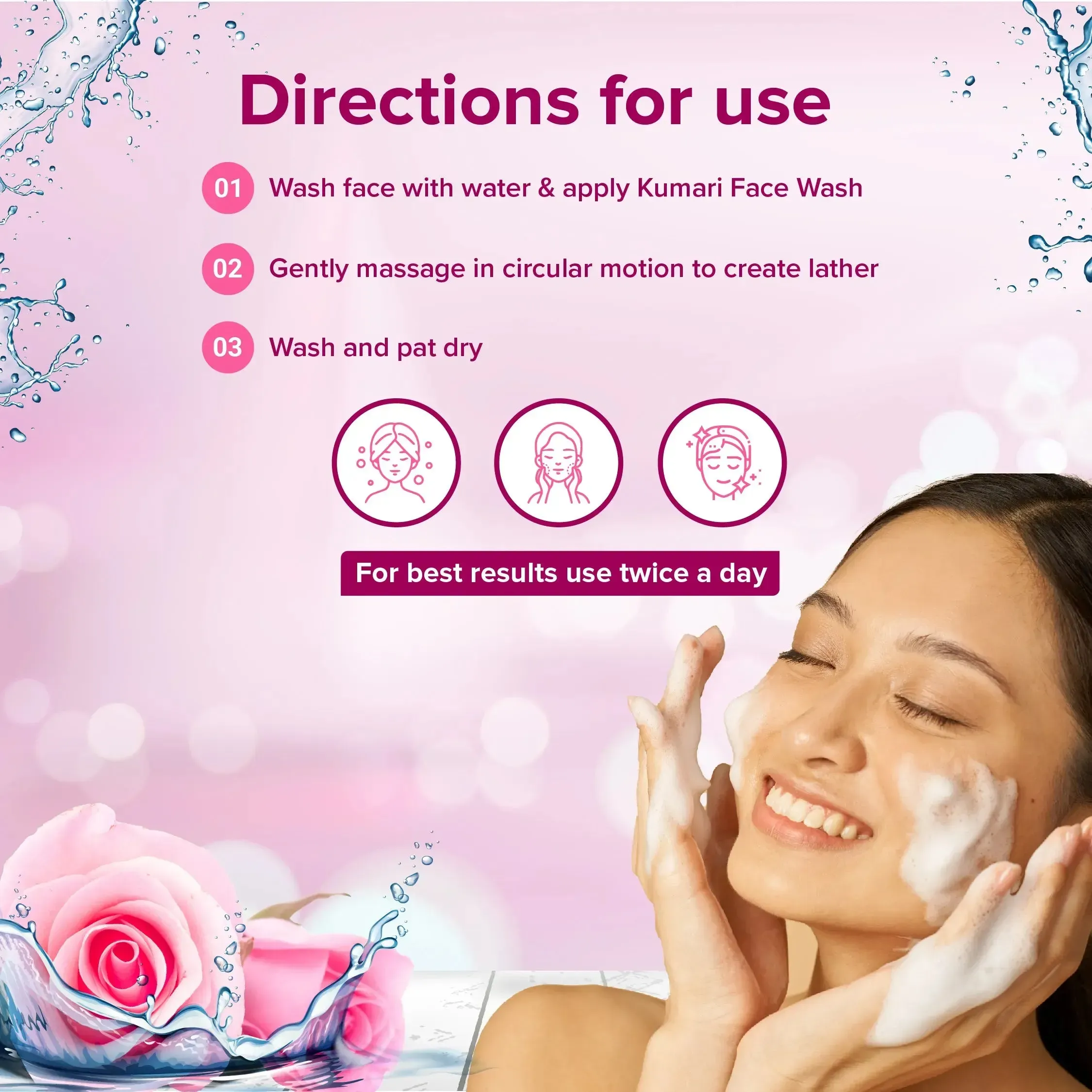 Sri Sri Tattva Rose Face Wash - Image 6