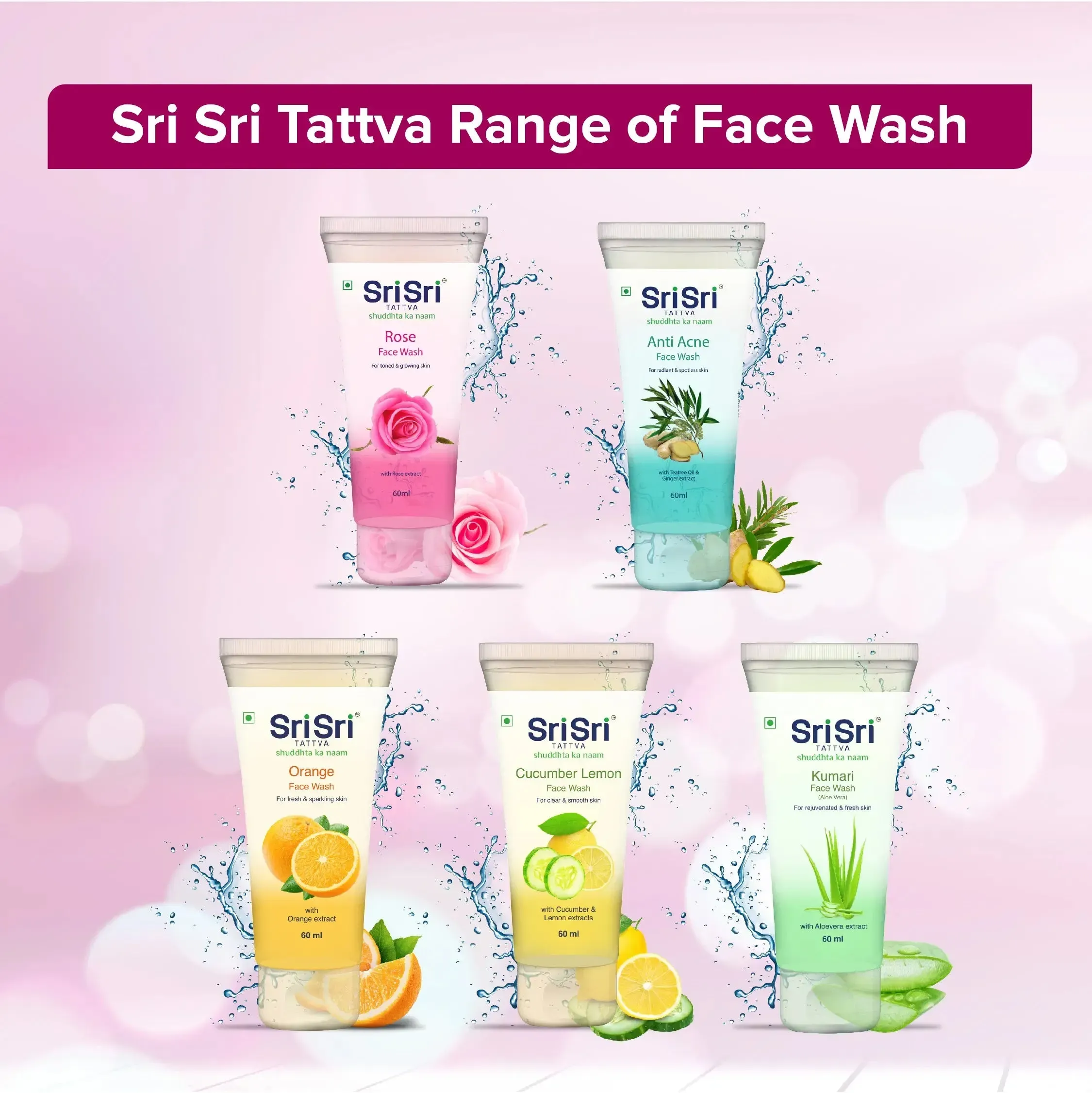 Sri Sri Tattva Rose Face Wash - Image 7