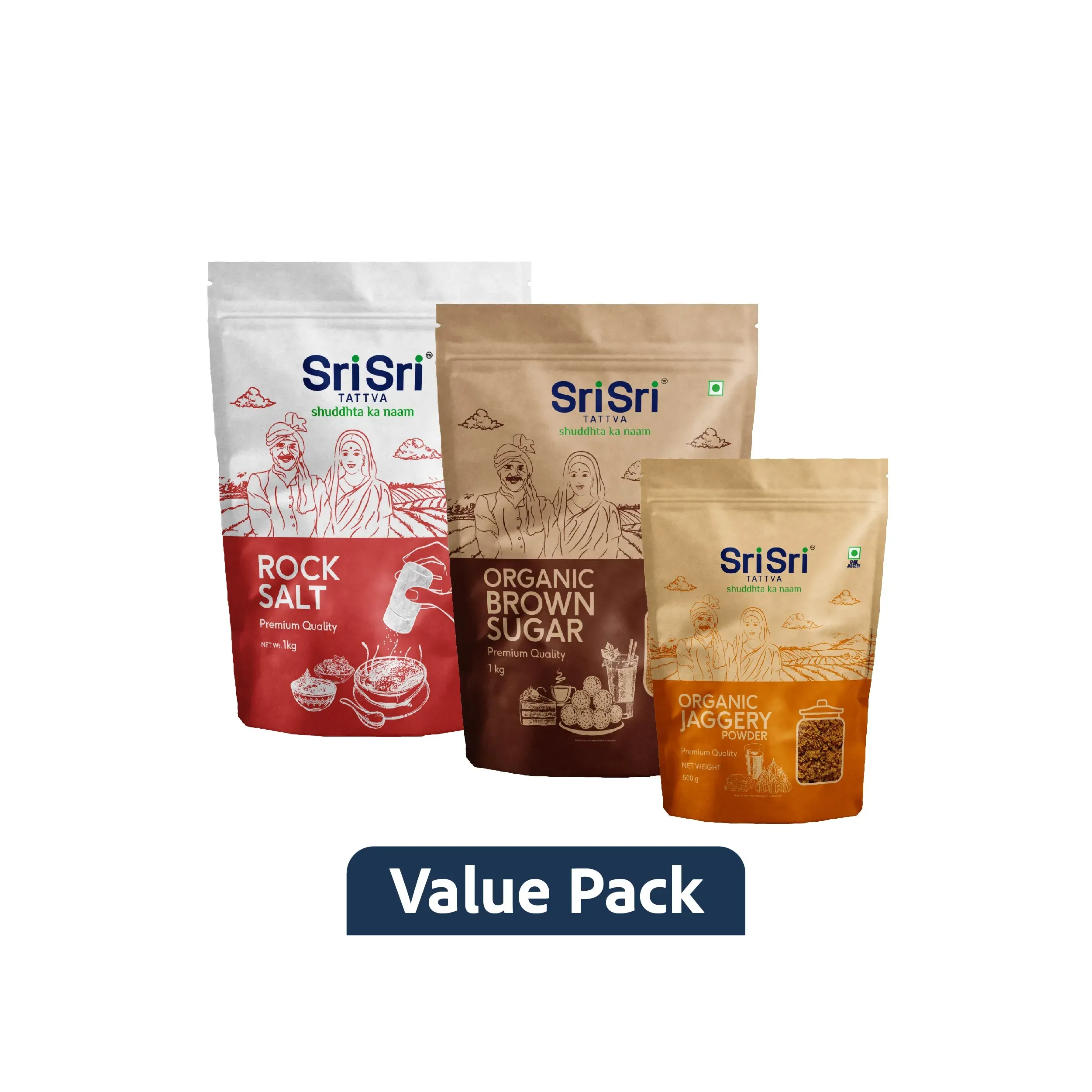 SRI SRI Tattva Salt, Sugar, Jaggery