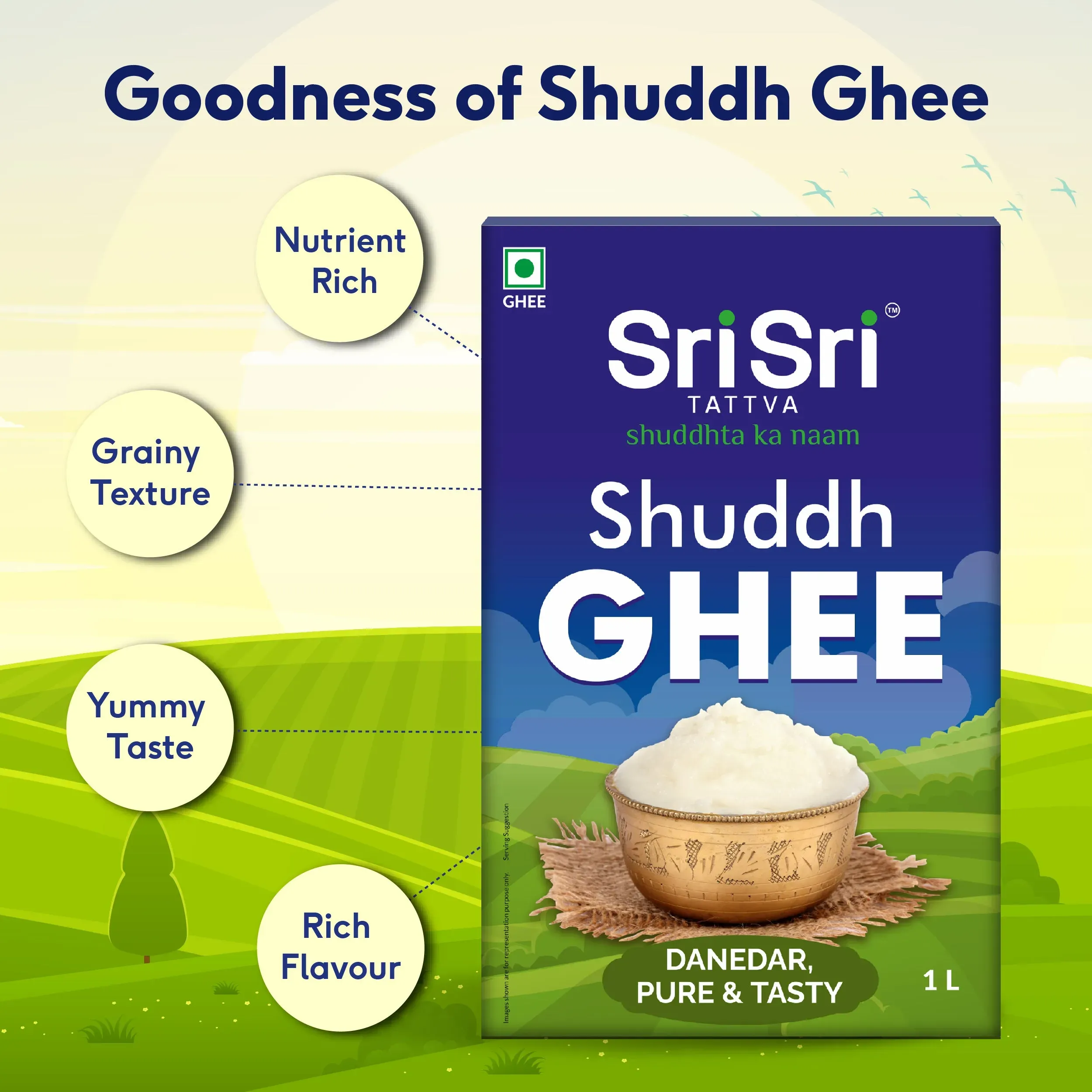 Sri Sri Tattva Shuddh Ghee Danedar Pure & Tasty - Image 3