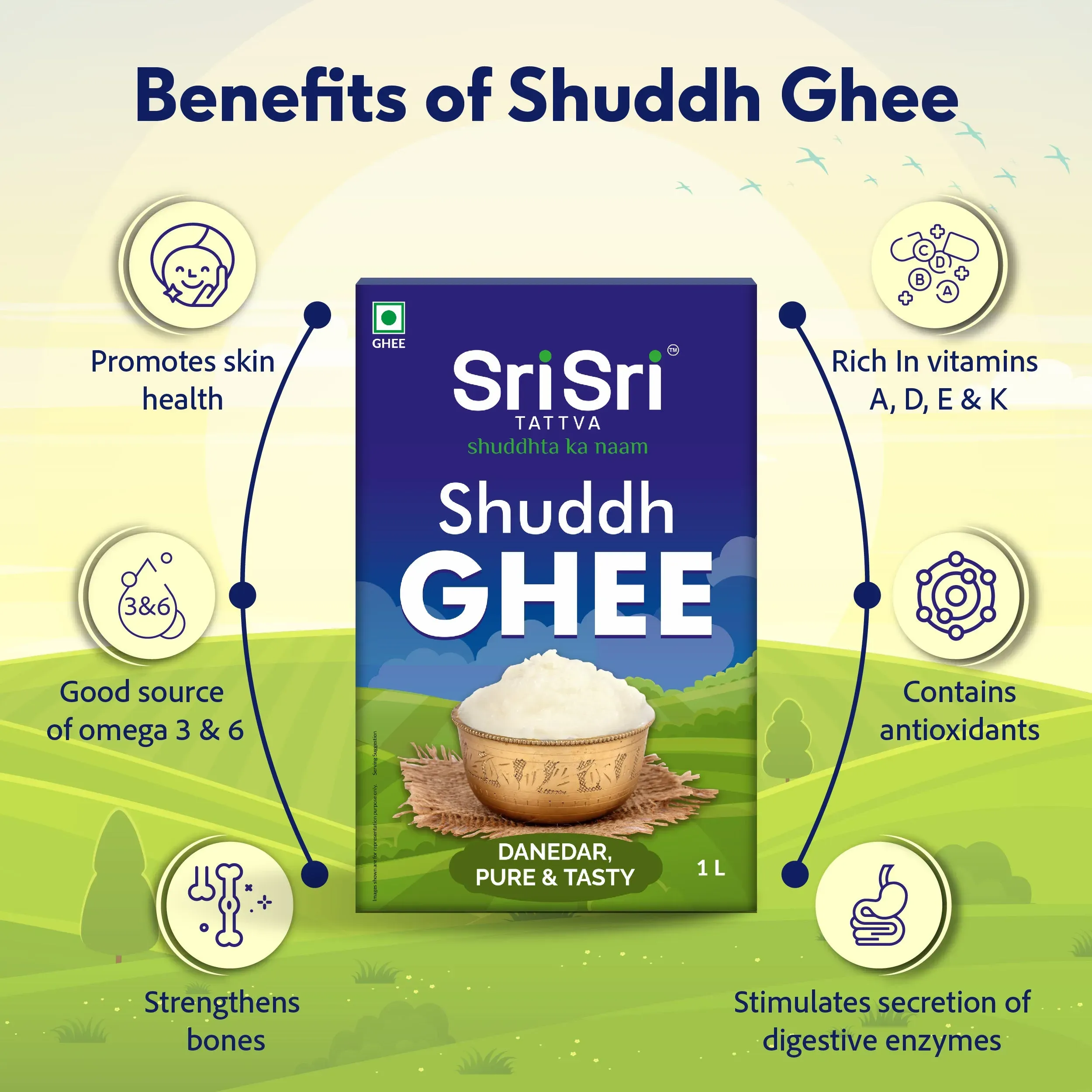Sri Sri Tattva Shuddh Ghee Danedar Pure & Tasty - Image 4
