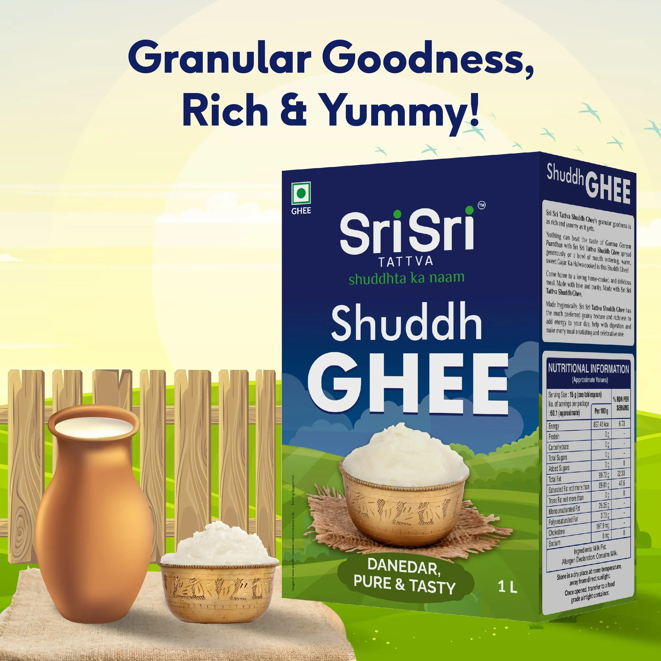 Sri Sri Tattva Shuddh Ghee Danedar Pure & Tasty - Image 5