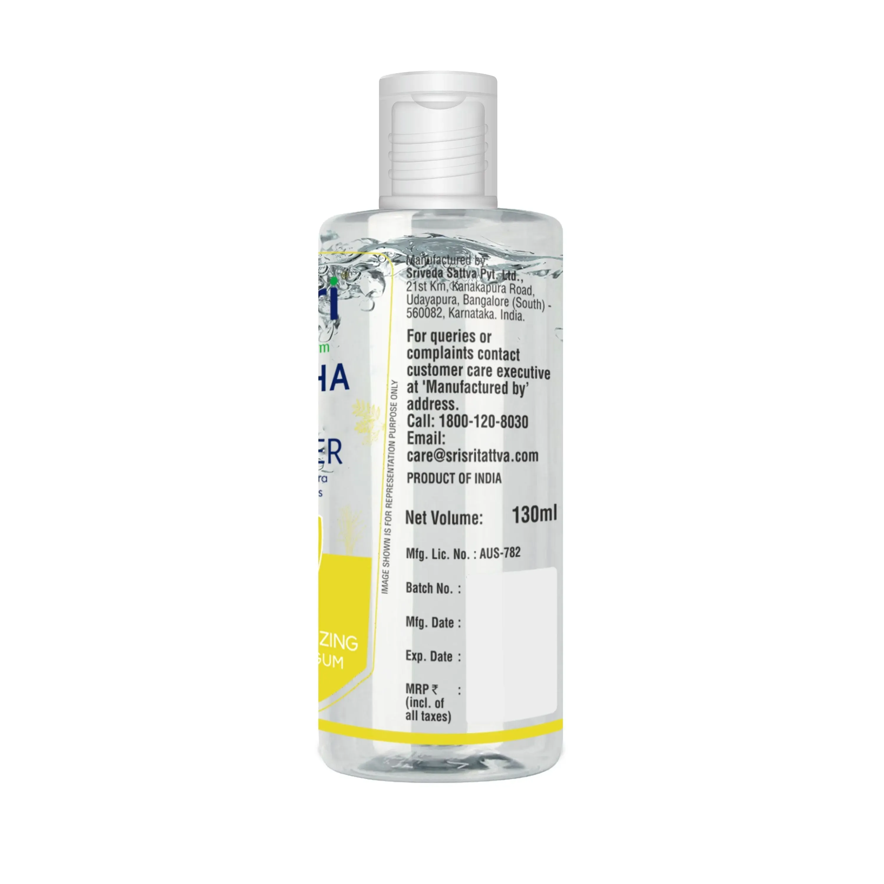 Sri Sri Tattva Swaccha Hand Sanitiser Lemon - Image 3