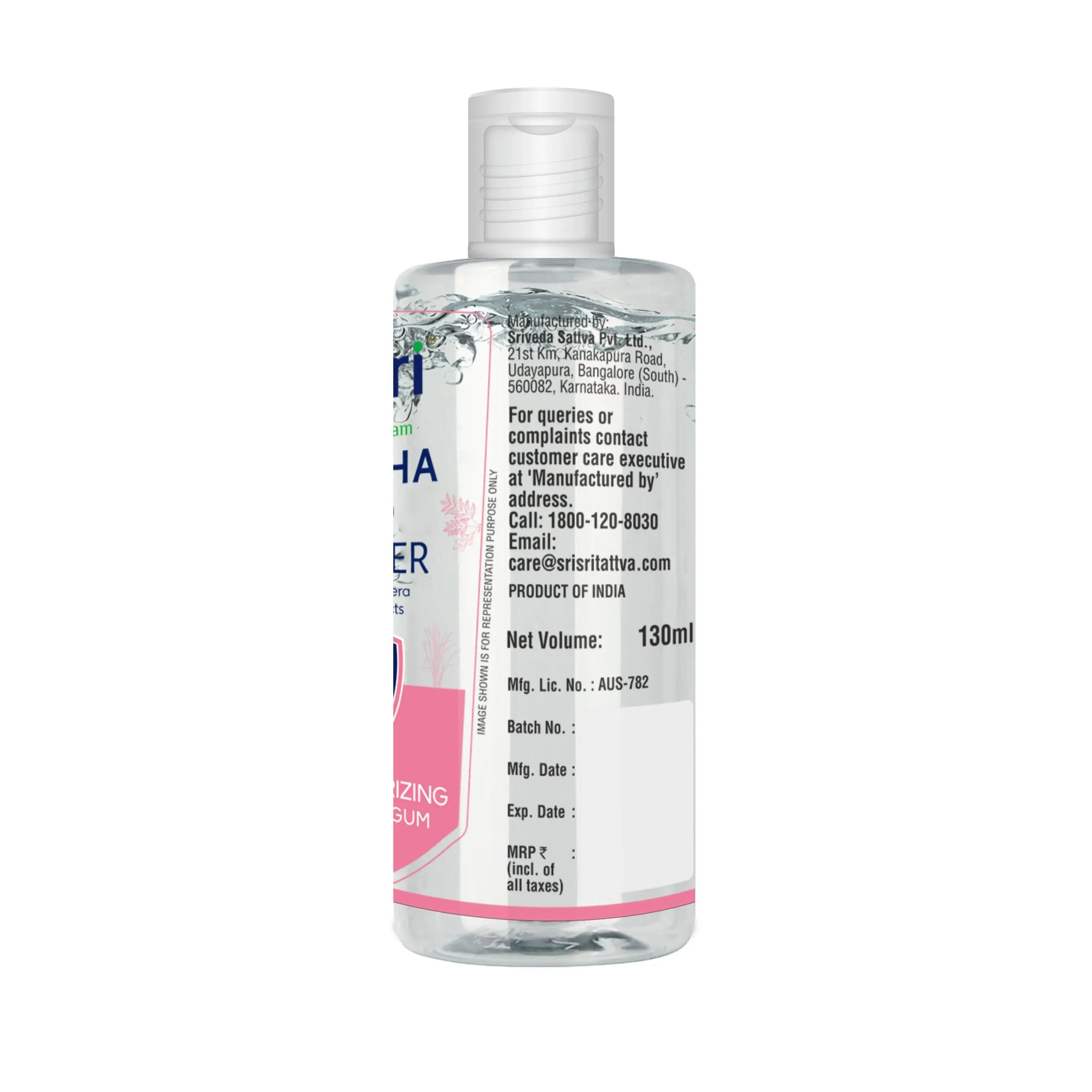 Sri Sri Tattva Swaccha Hand Sanitiser Rose - Image 3